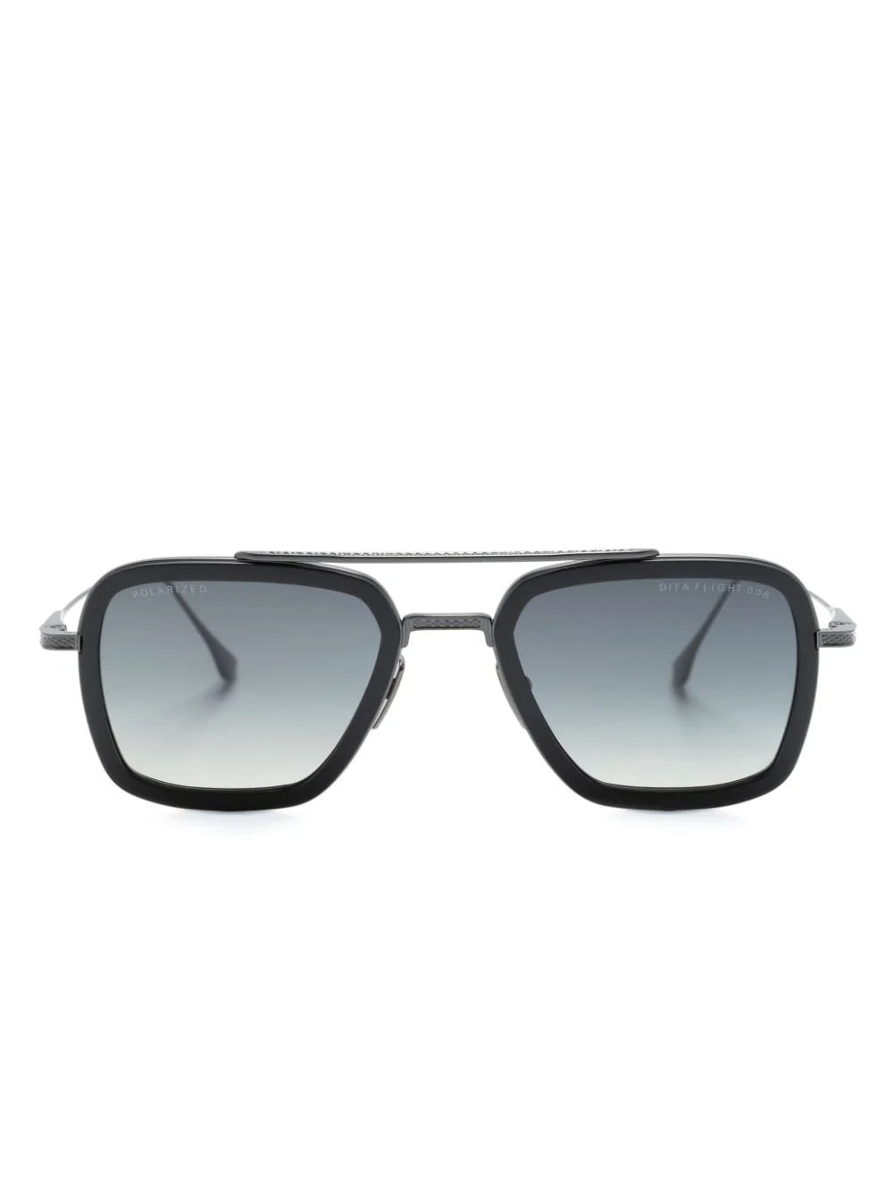 square-frame gradient-lenses sunglasses - 1