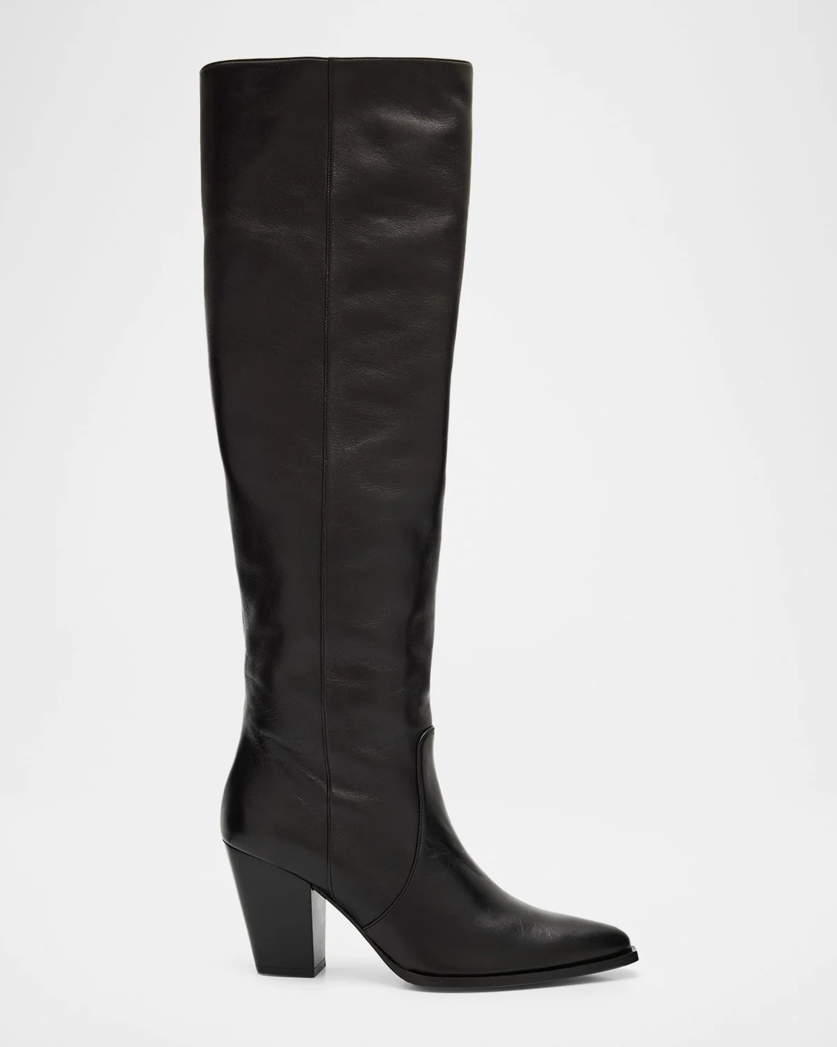 75mm Jolene Leather Knee-High Boots - 1