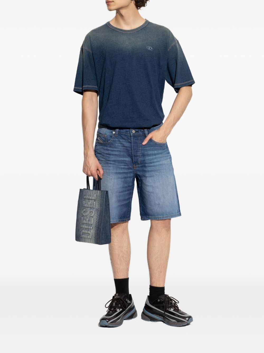 Regular denim shorts - 2