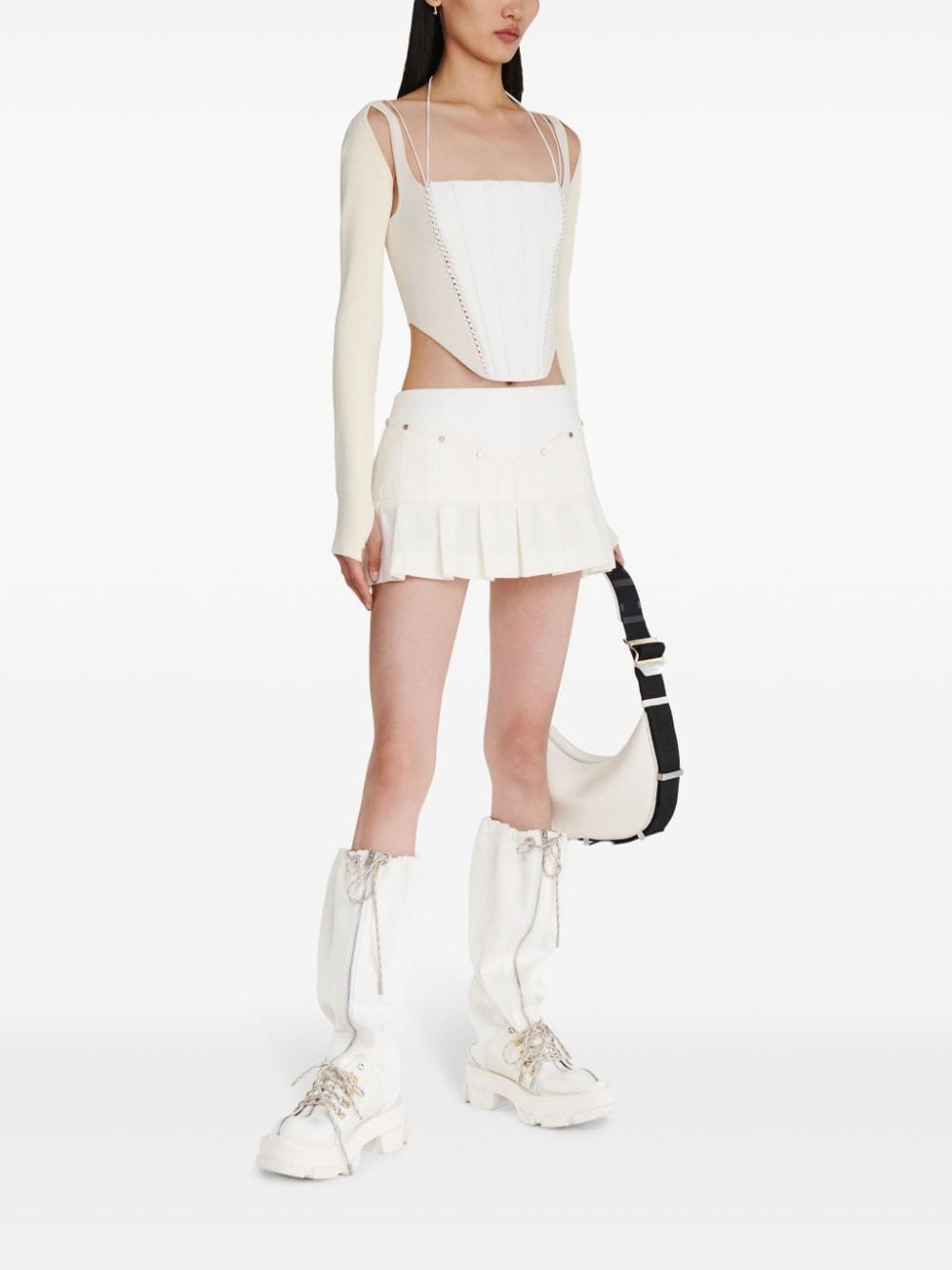 Wrench pleated mini skirt - 3