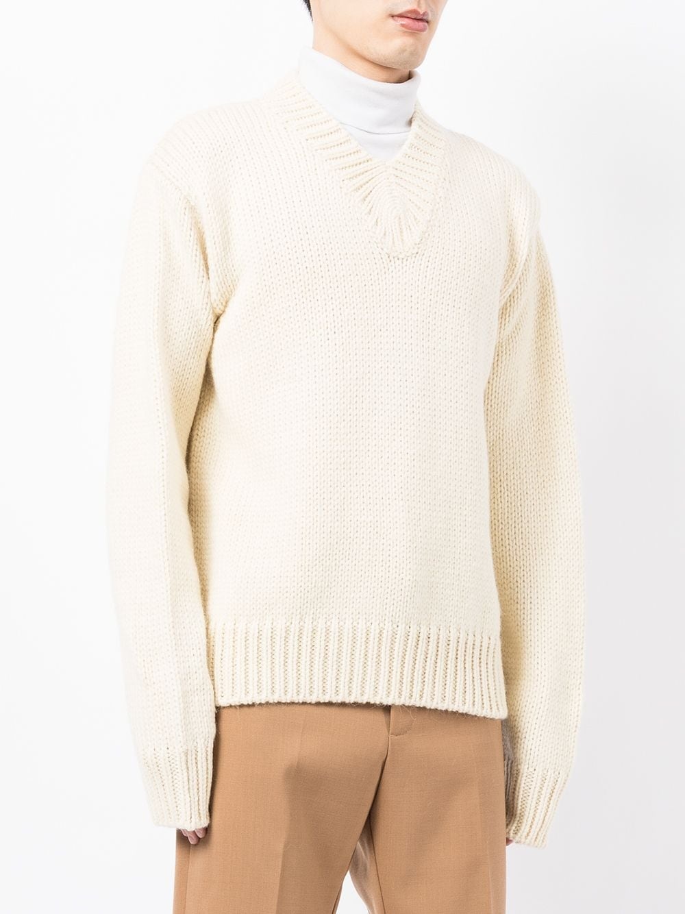 chunky wool knit jumper - 3