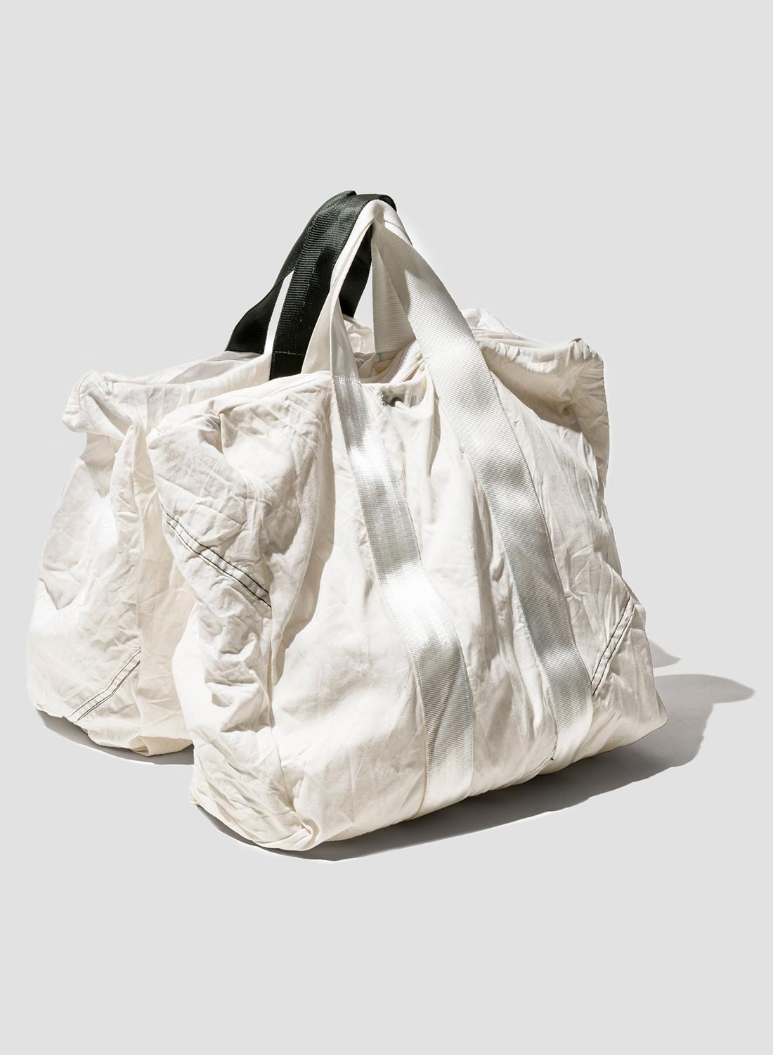 Puebco Vintage Parachute Light Tote Bag Green Belt - 1