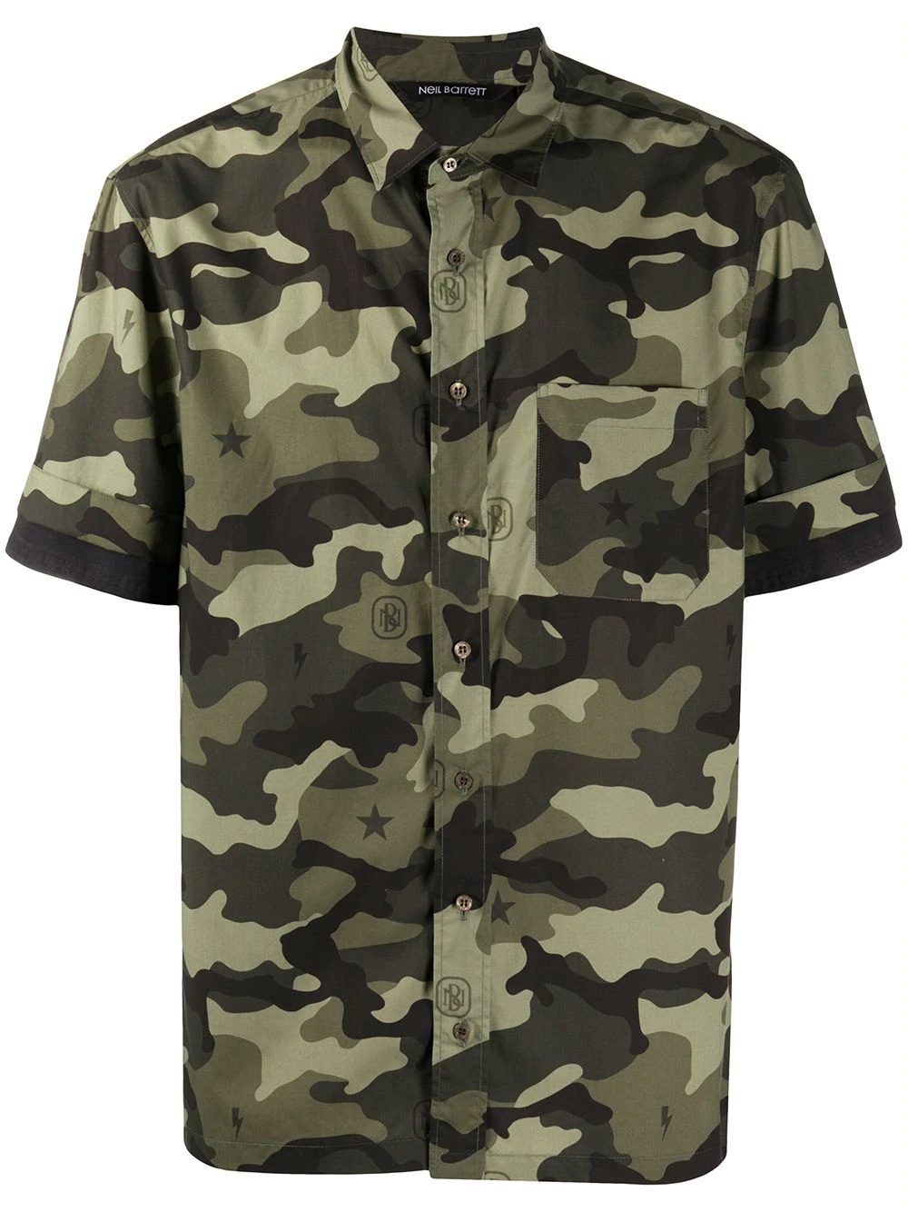 camouflage short-sleeve shirt - 1