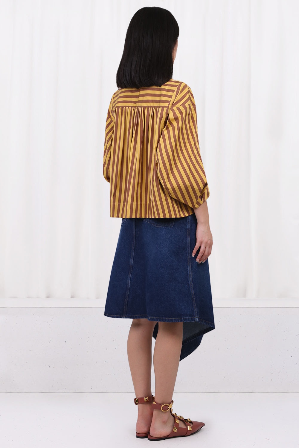 STRIPE COTTON SHIRT | YELLOW - 3