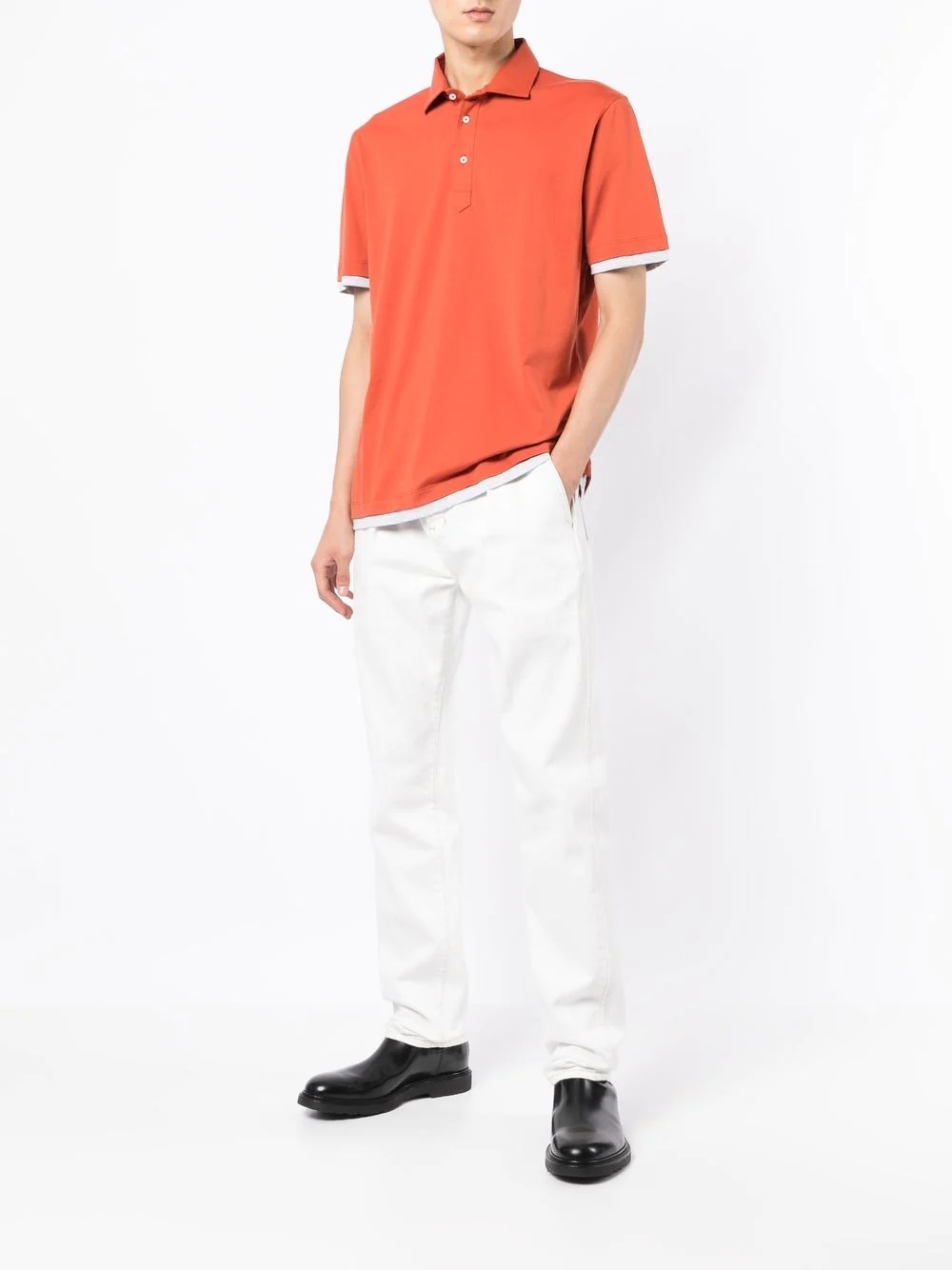 short-sleeved polo shirt - 2