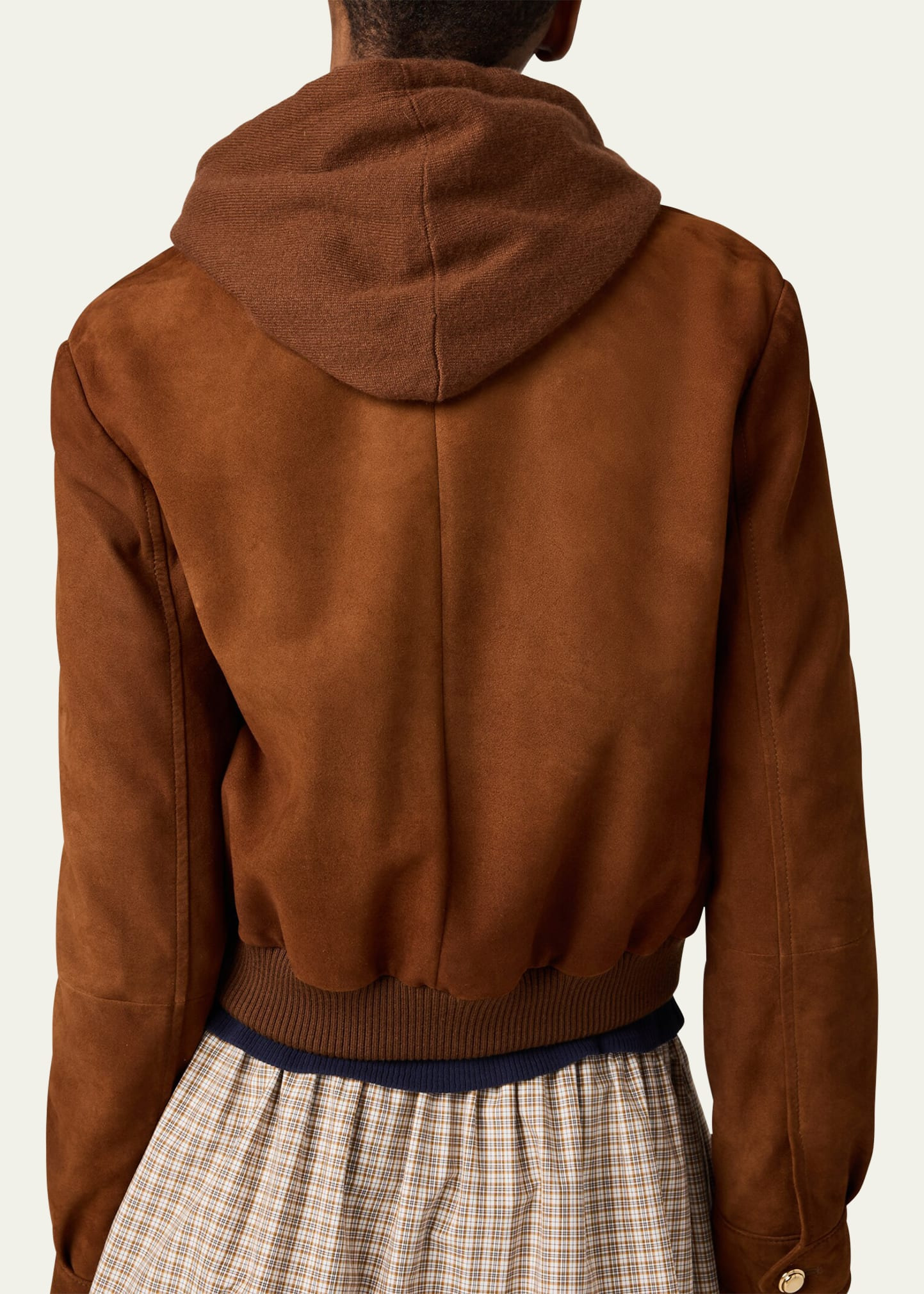 Suede Zip Bomber Jacket - 3