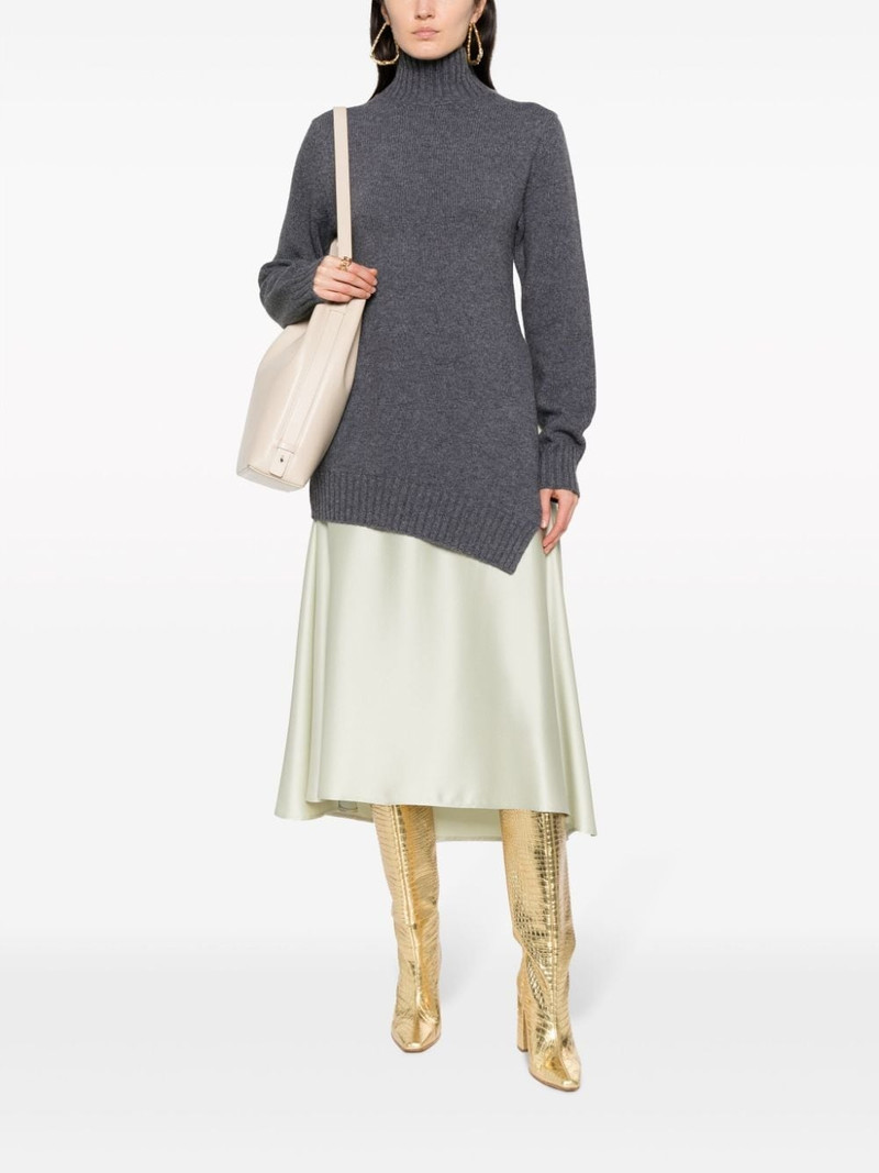 Jil Sander waffle-knit asymmetric jumper outlook