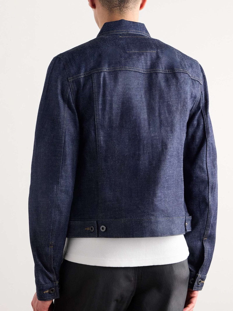 Slim-Fit Denim Trucker Jacket 4