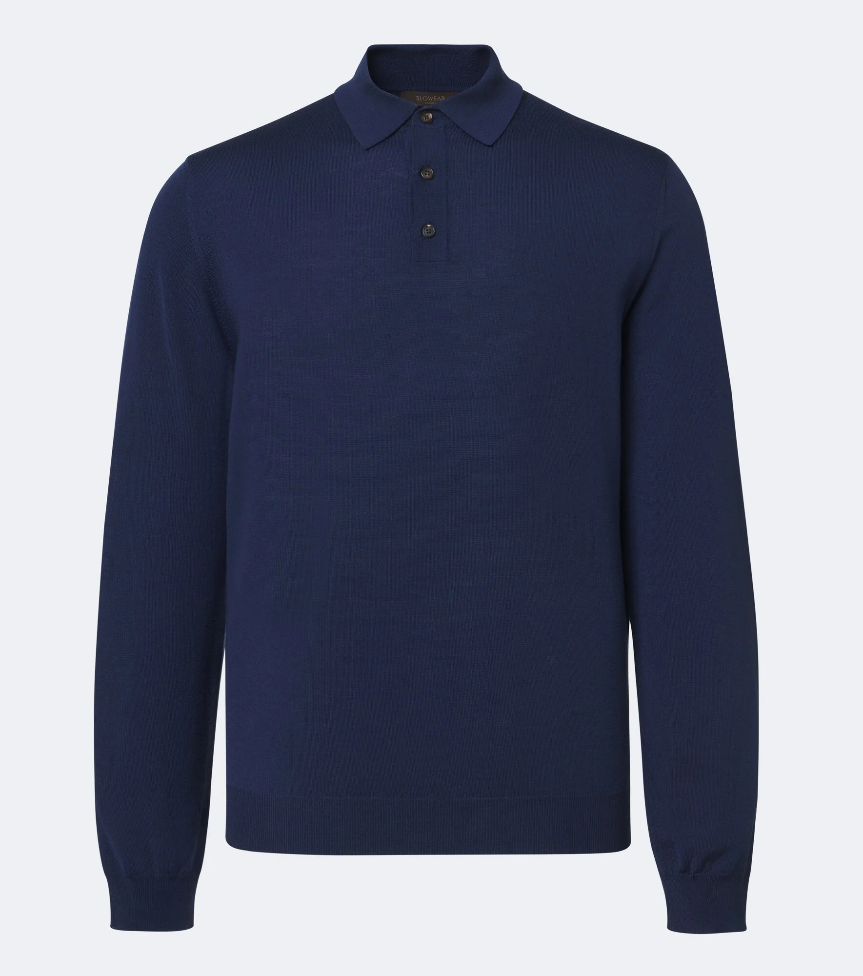 Wool-blend polo sweater - 1