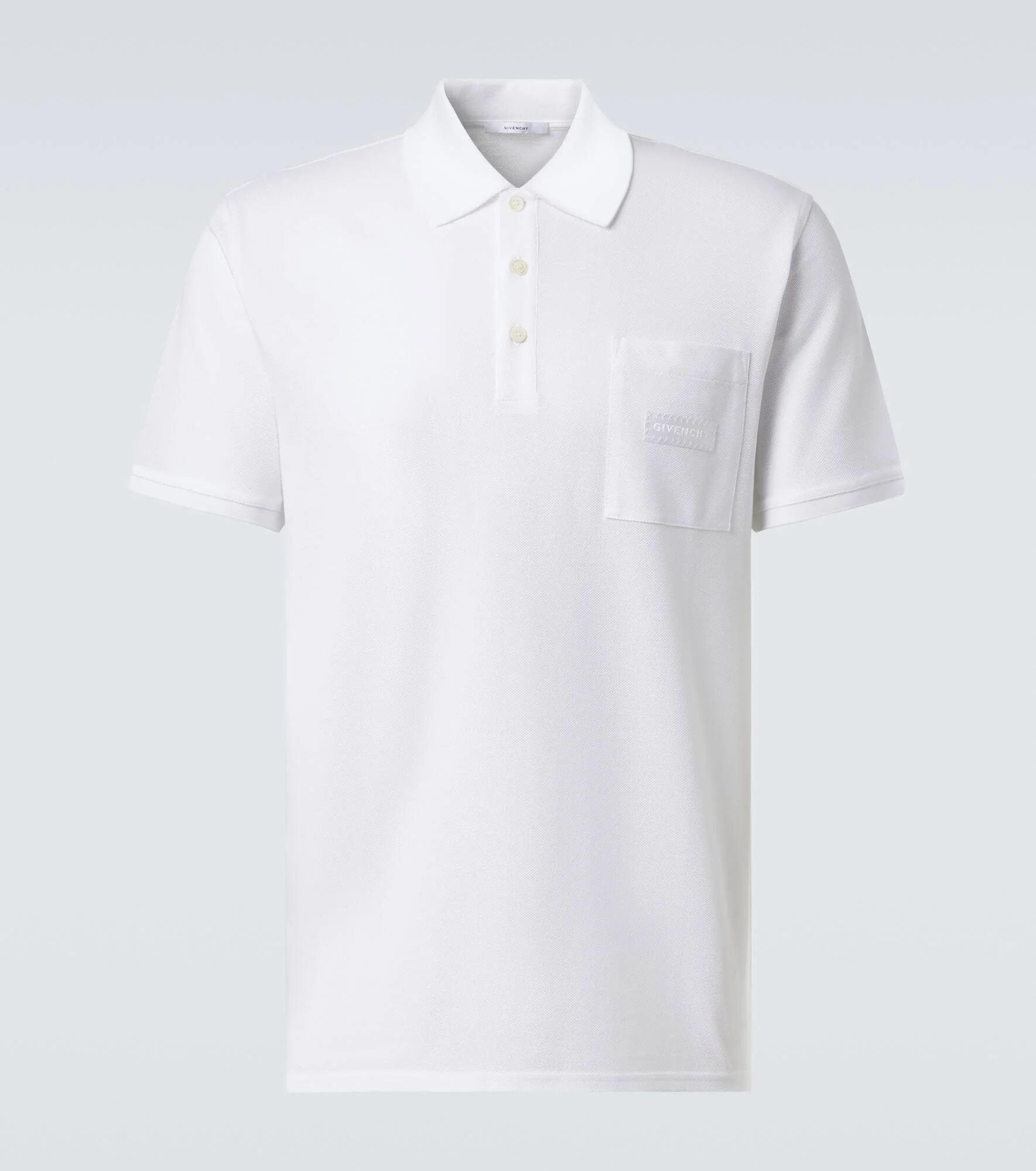 Logo cotton piqué polo shirt - 1