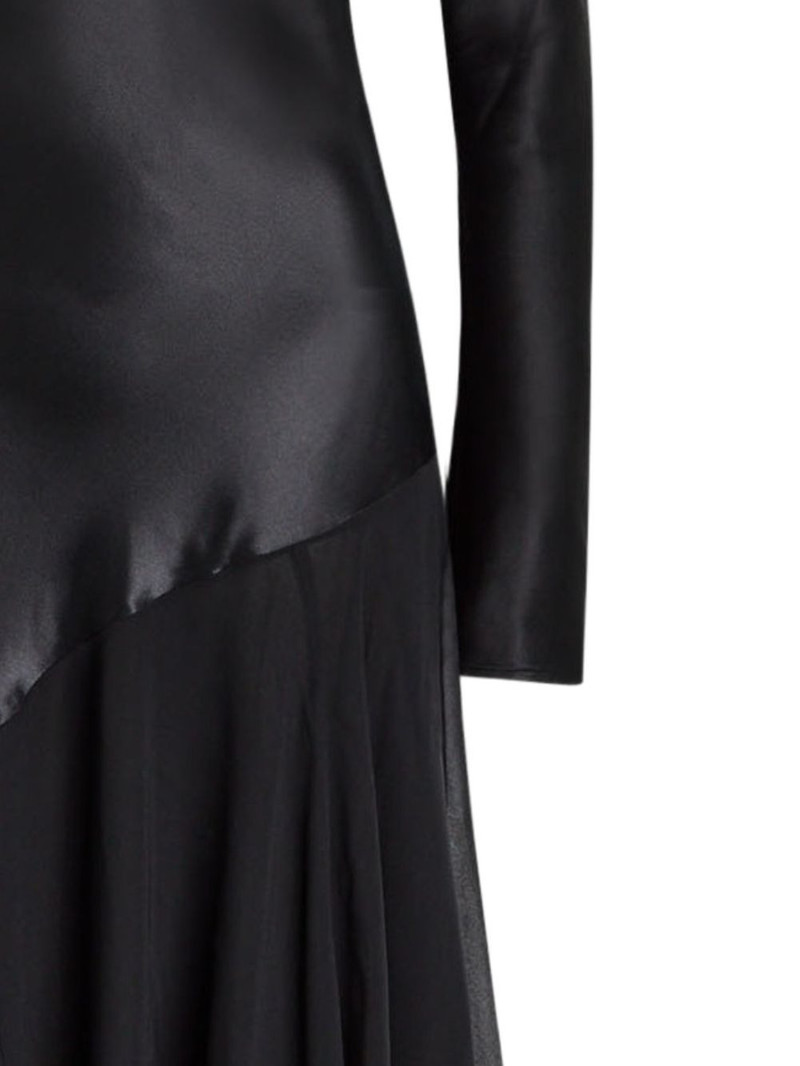 TOVE Cordelia long-sleeve panelled maxi dress outlook
