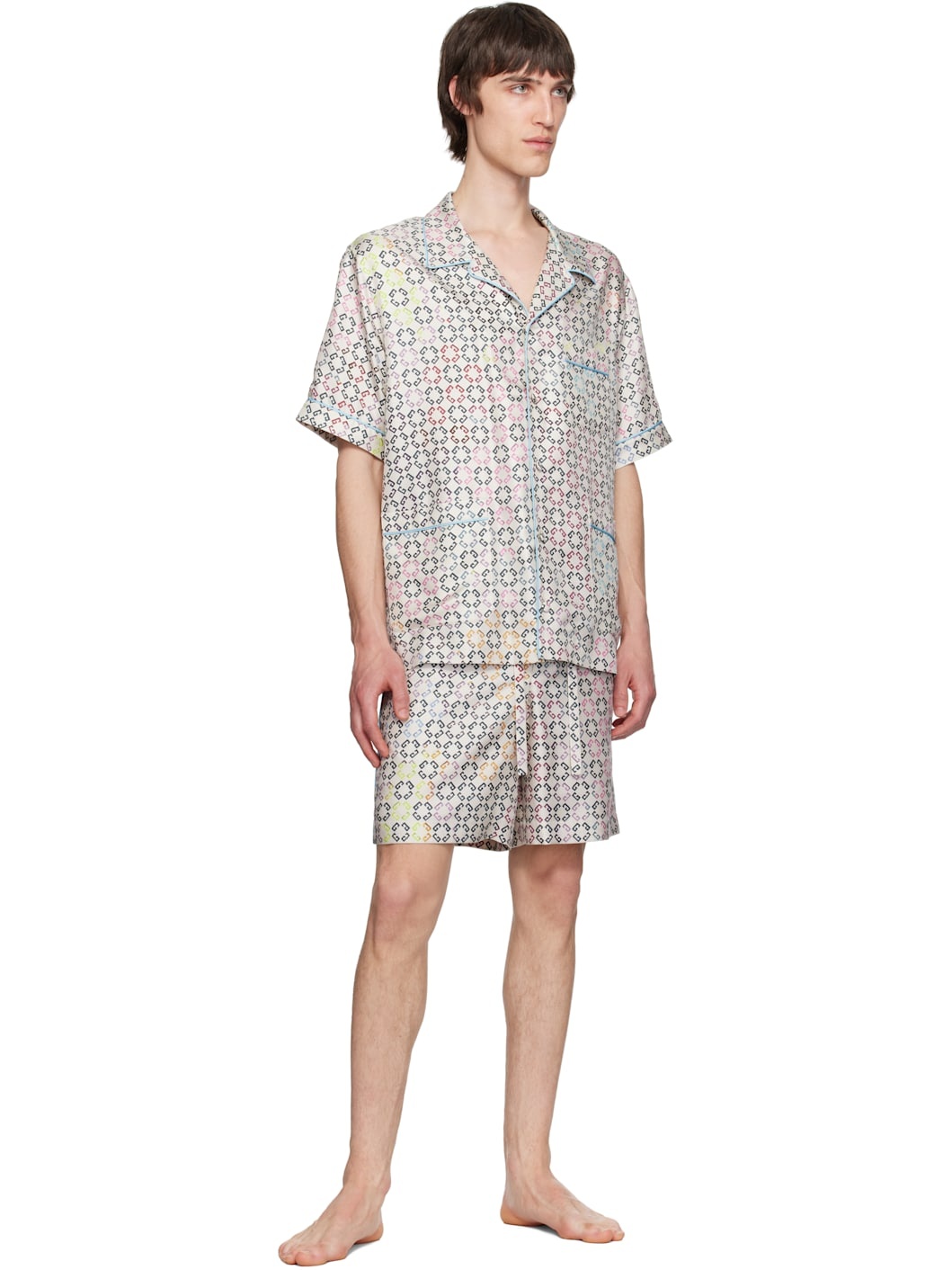 Multicolor Monogram 72 Short Sleeve Pyjama Shirt - 4