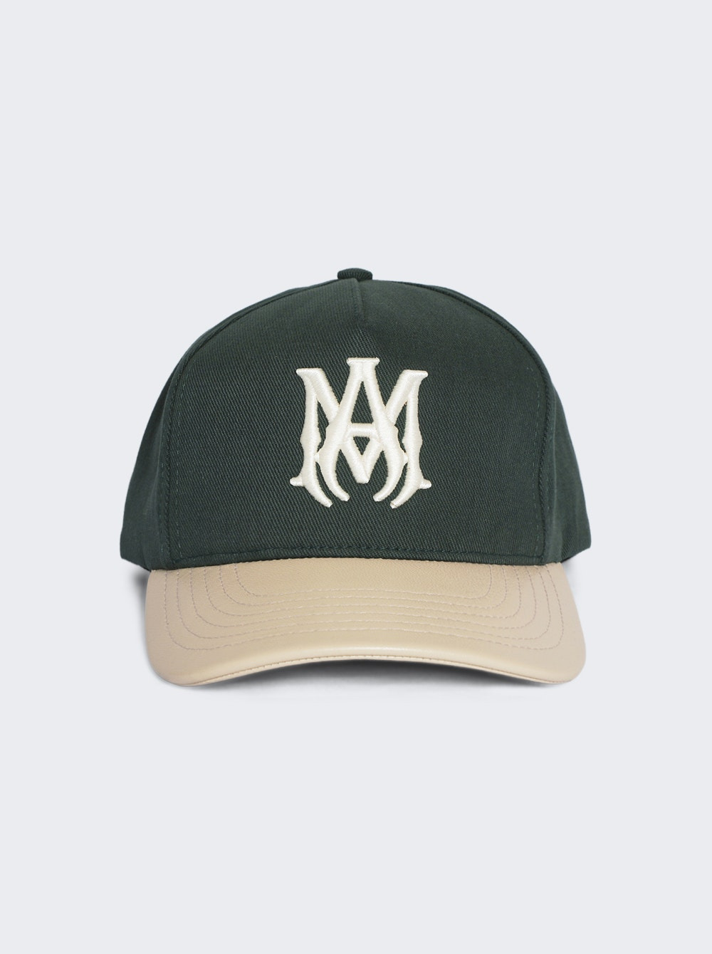 Two Tone Canvas Hat Dark Palm - 1
