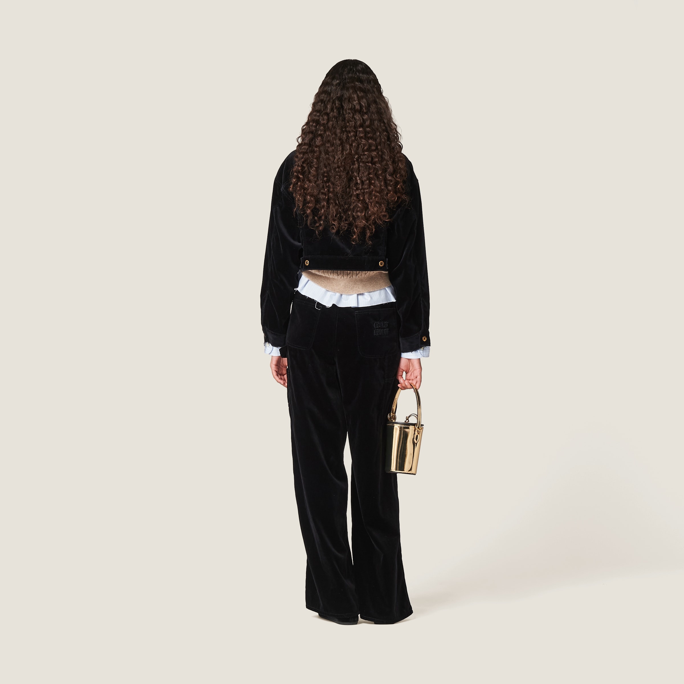Washed velvet pants - 3