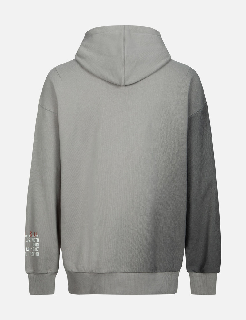 GRAFFITI SEAGULL AND SLOGAN PRINT LOOSE FIT HOODIE 2