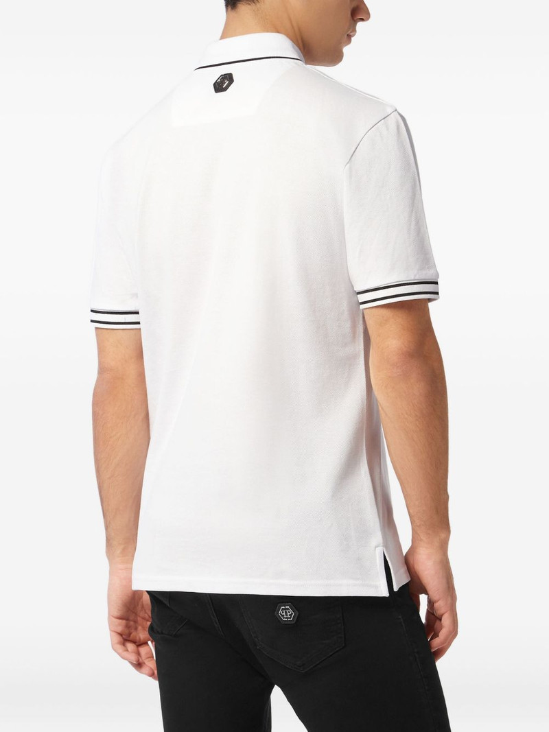 skull-and-bones piqué polo shirt 3