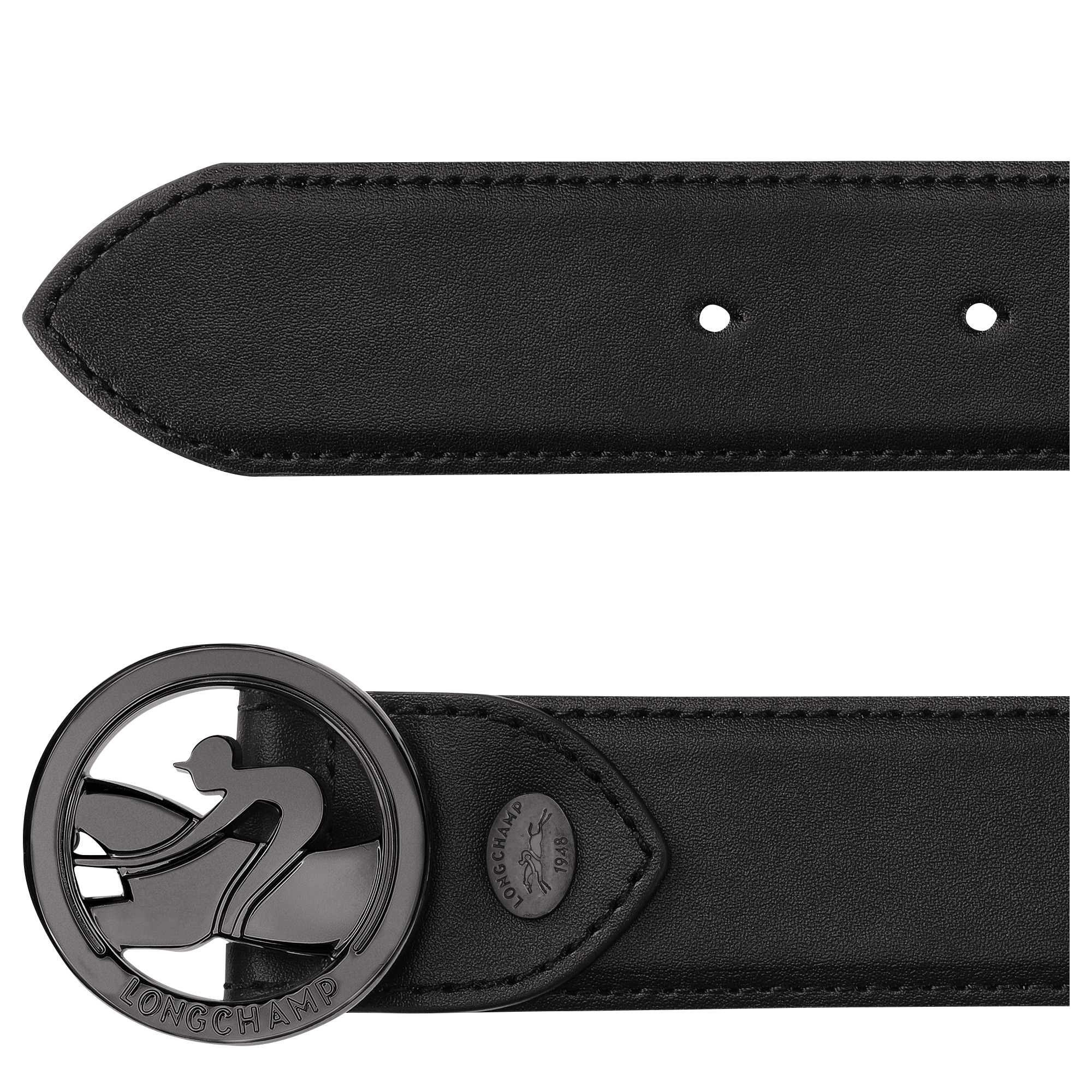 Box-Trot Men's belt Black - Leather - 2