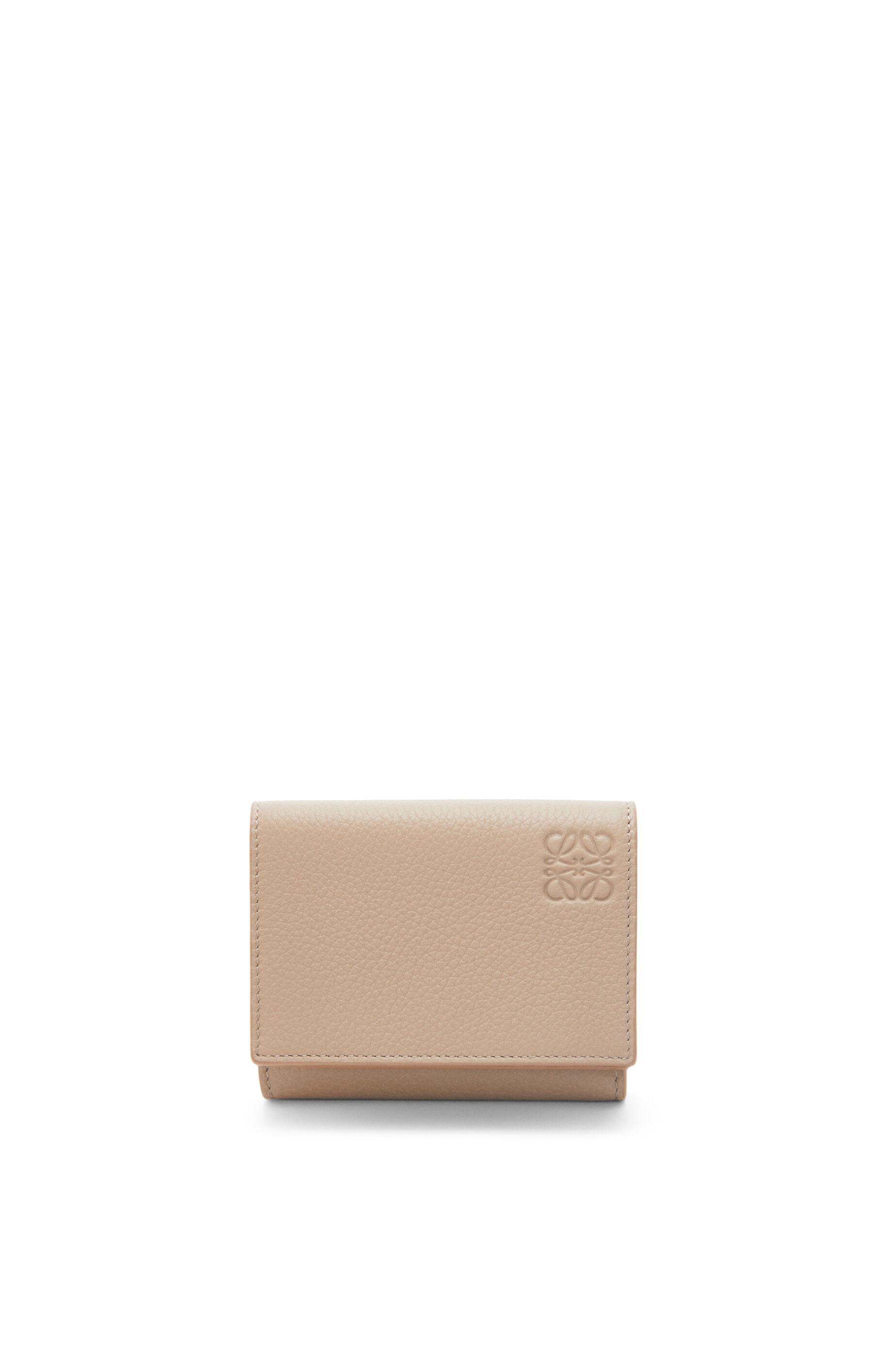 Trifold wallet in soft grained calfskin 1