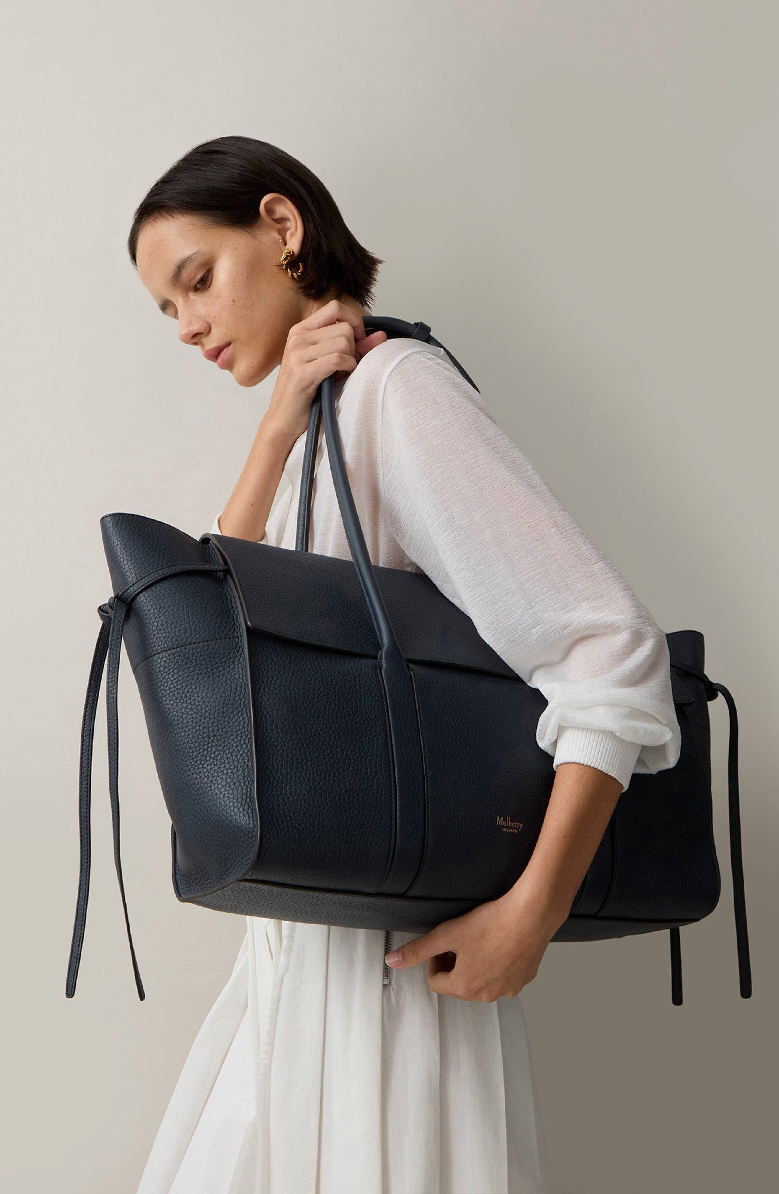 Mulberry Large Soft Bayswater Leather Satchel in Night Sky at Nordstrom - 2