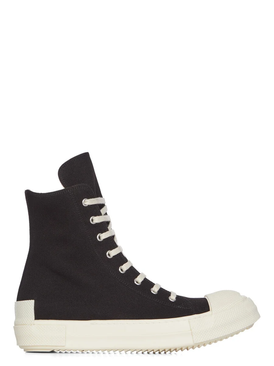AW26 TOWER SNEAKS - BLACK OVERDYED DENIM - 1