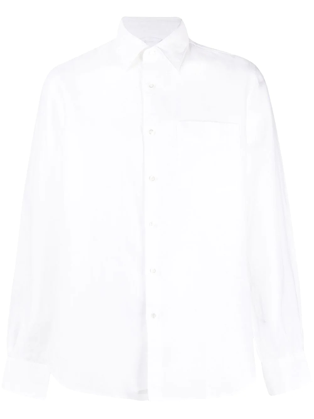 long-sleeved linen shirt - 1