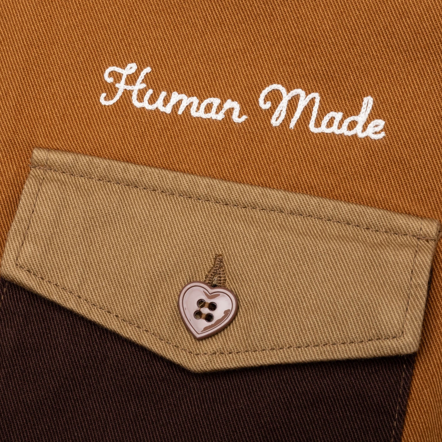 ZIP-UP WORK JACKET - BROWN - 4
