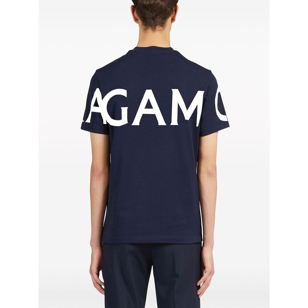 Ferragamo Blue T-Shirts & Vests - T-Shirts Men - 2