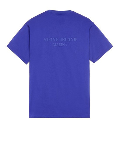 Stone Island 211X3 COTTON POLYESTER SEAQUAL® YARN COTTON JERSEY – S.I. MARINA ULTRAMARINE BLUE outlook