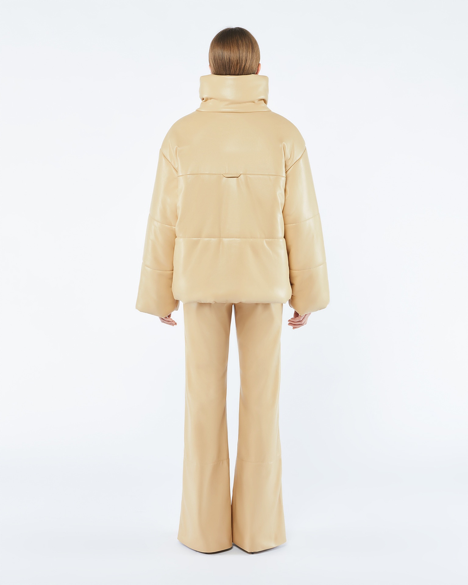 HIDE - OKOBOR™ alt-leather puffer jacket - Almond - 4