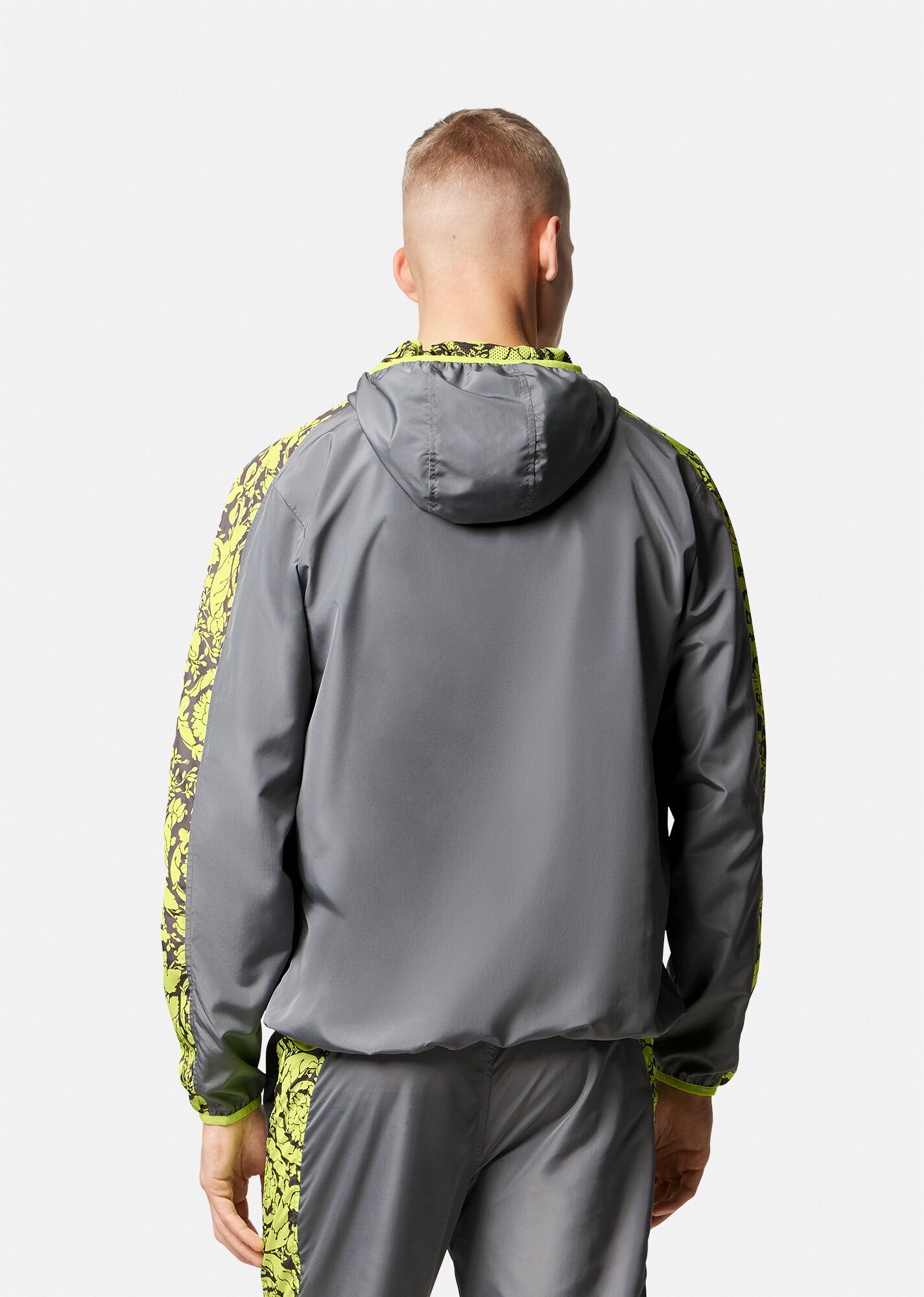 Barocco Silhouette Gym Track Jacket - 4