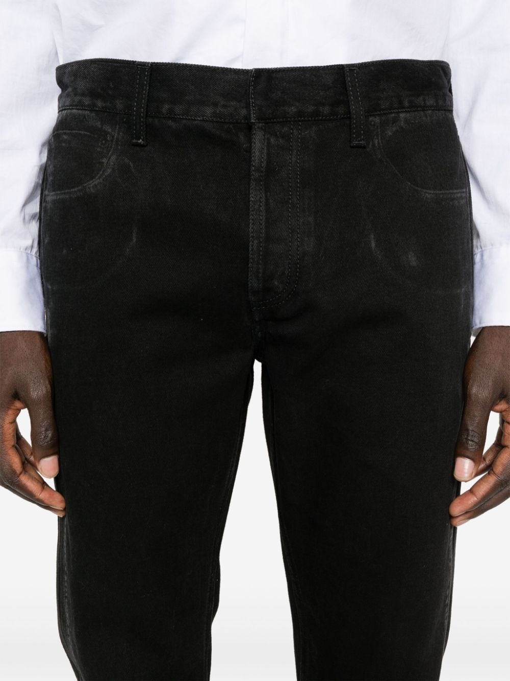 Ghostwash mid-rise straight jeans - 5