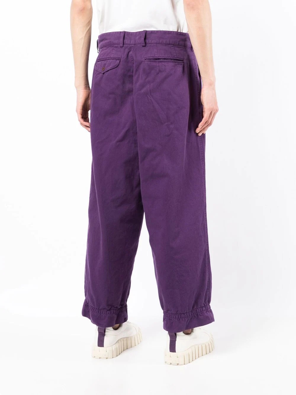 straight-leg chino trousers - 4