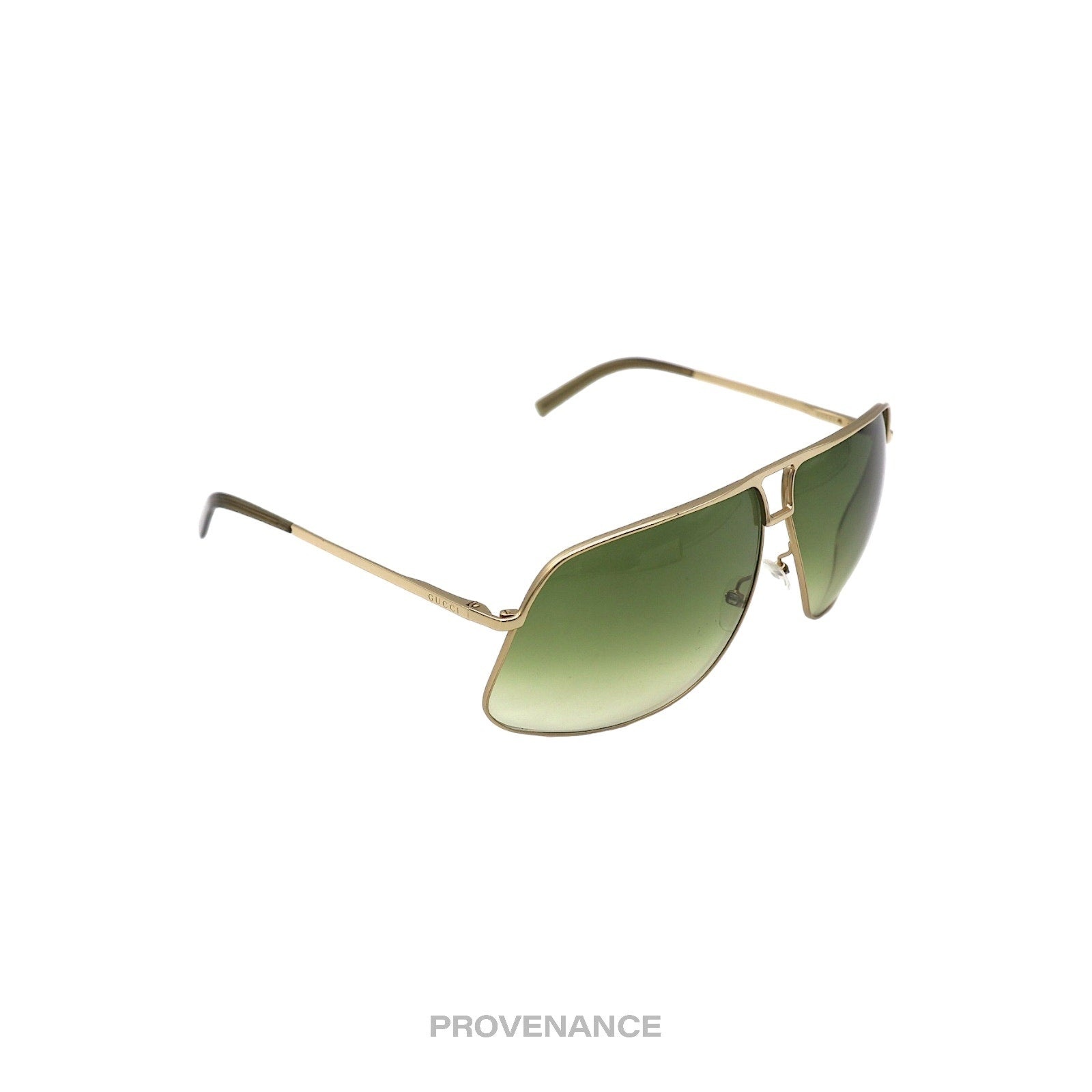 Gucci Extended Aviator Sunglasses - Brushed Gold - 3