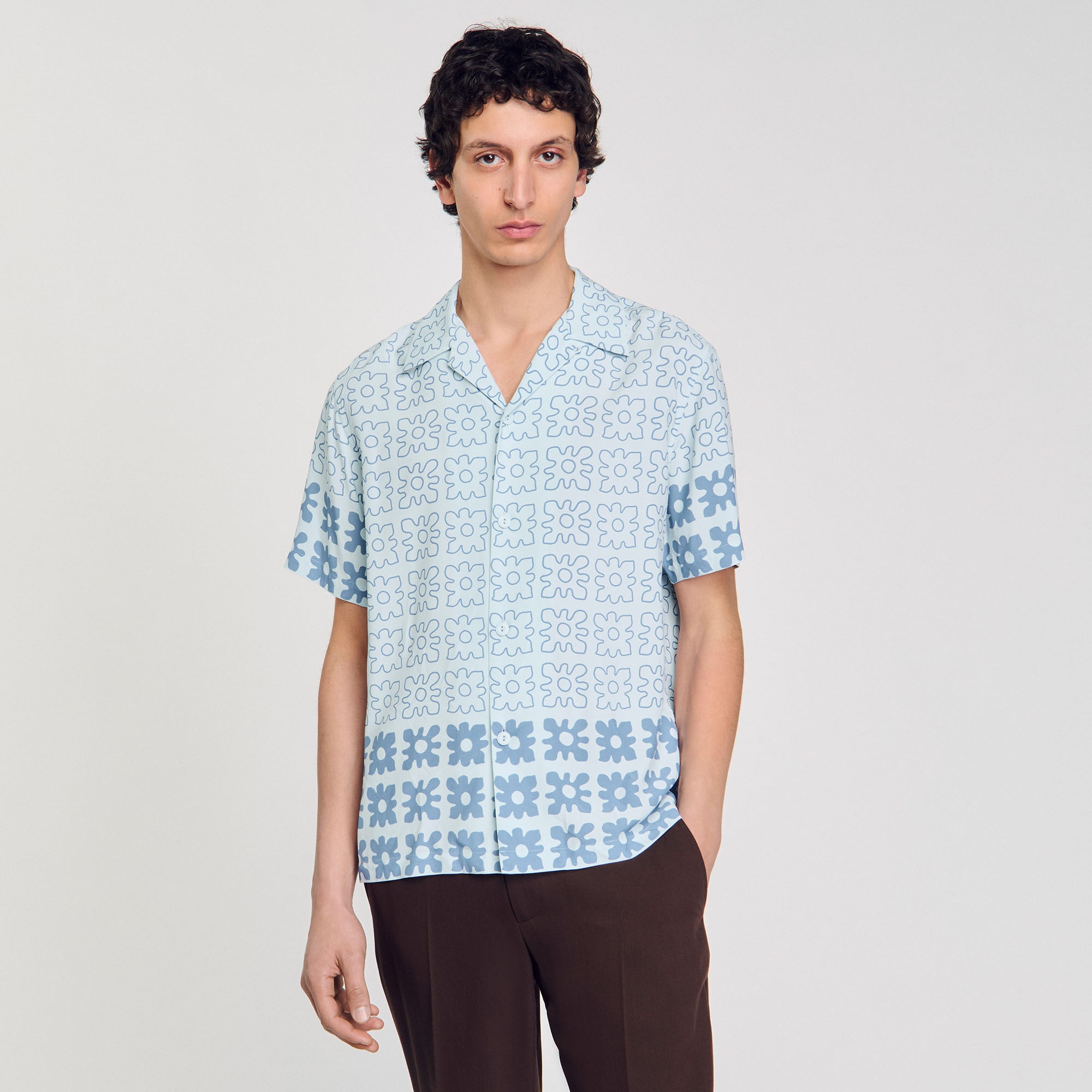 FLORAL MOTIF SHIRT - 4