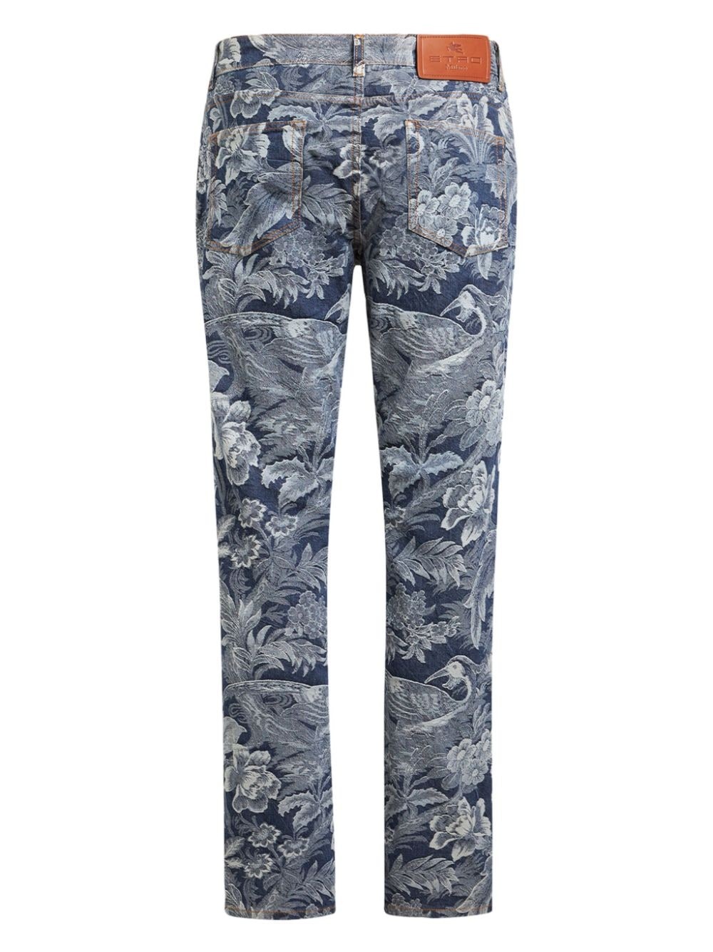 jacquard straight-leg jeans - 2