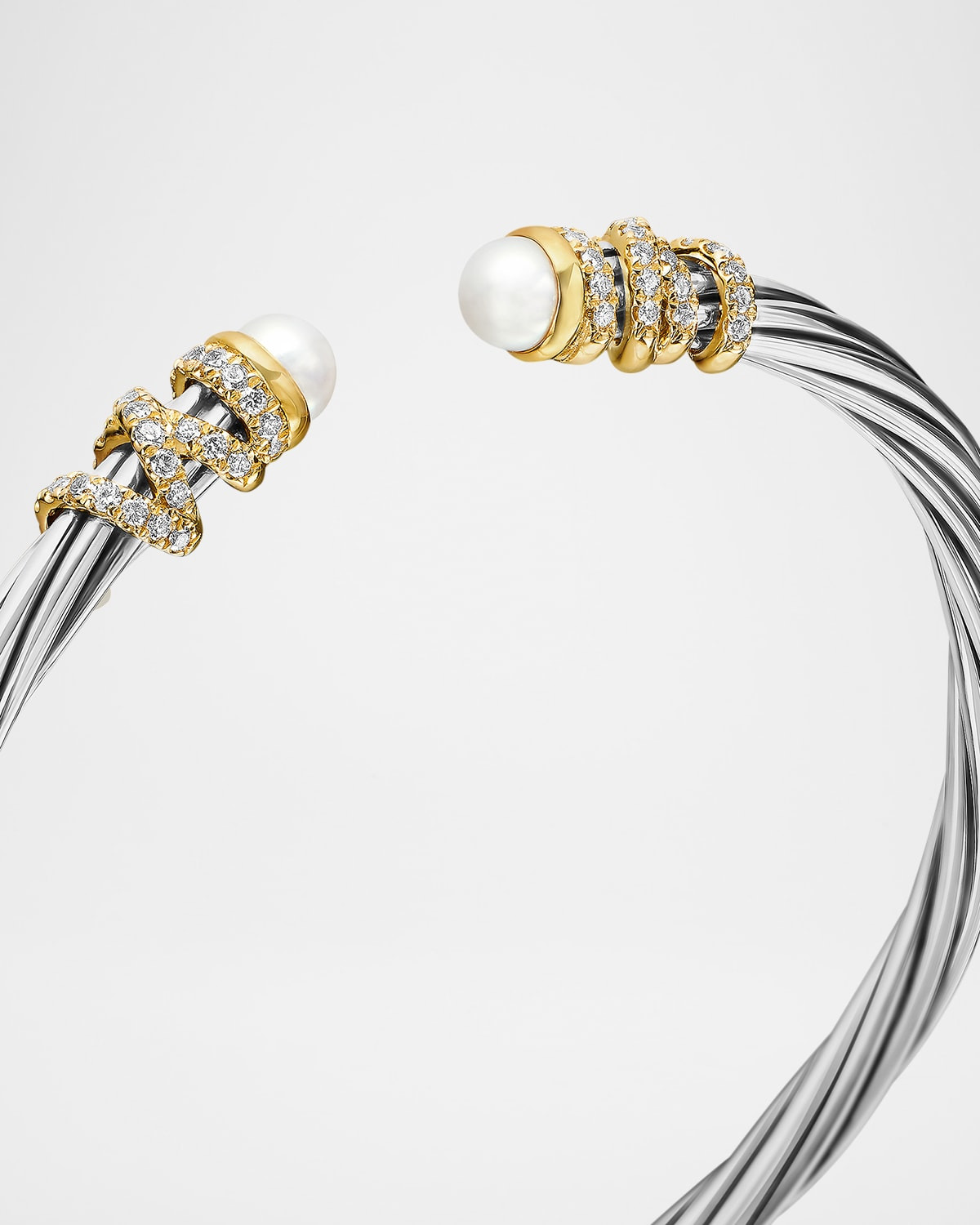 4mm Helena Cabochon Tip Bracelet with Diamonds - 7