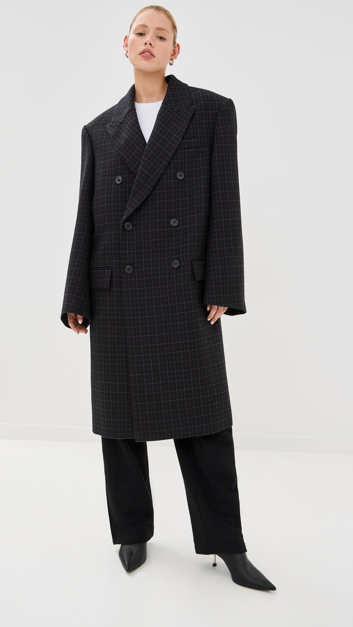 Oversize Double Breasted Coat - 6