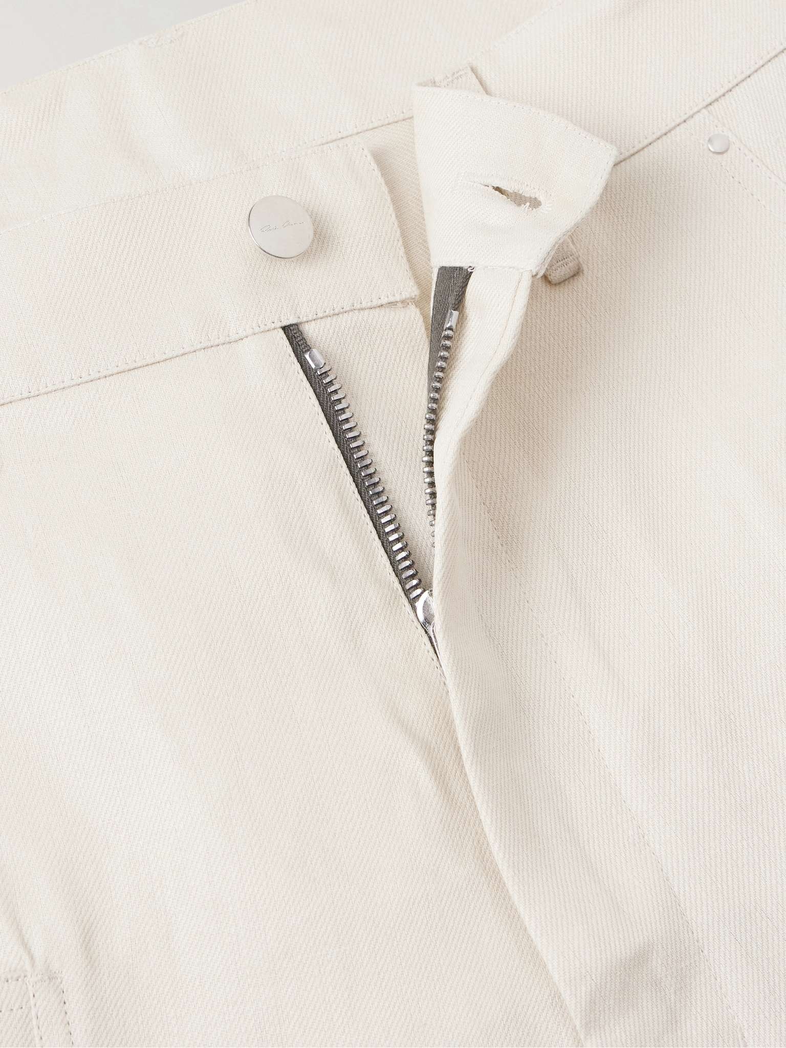 Stefan Wide-Leg Linen Cargo Trousers - 6