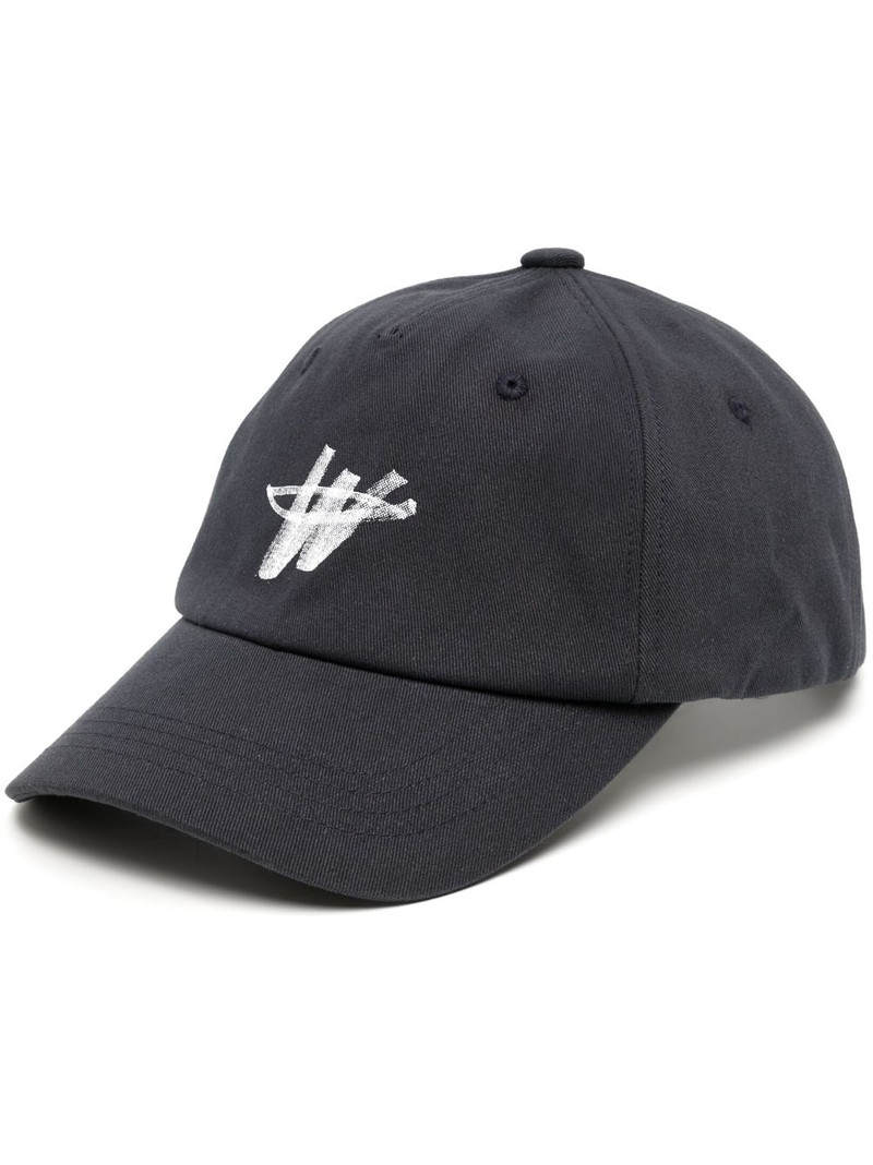 We11done logo-print twill cap outlook