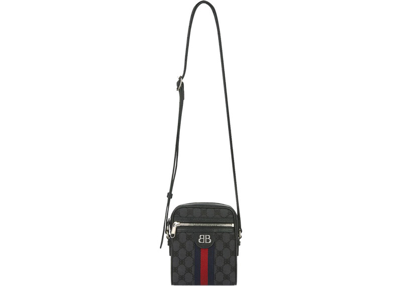 GUCCI Gucci x Balenciaga The Hacker Project Shoulder Zip Bag Black outlook