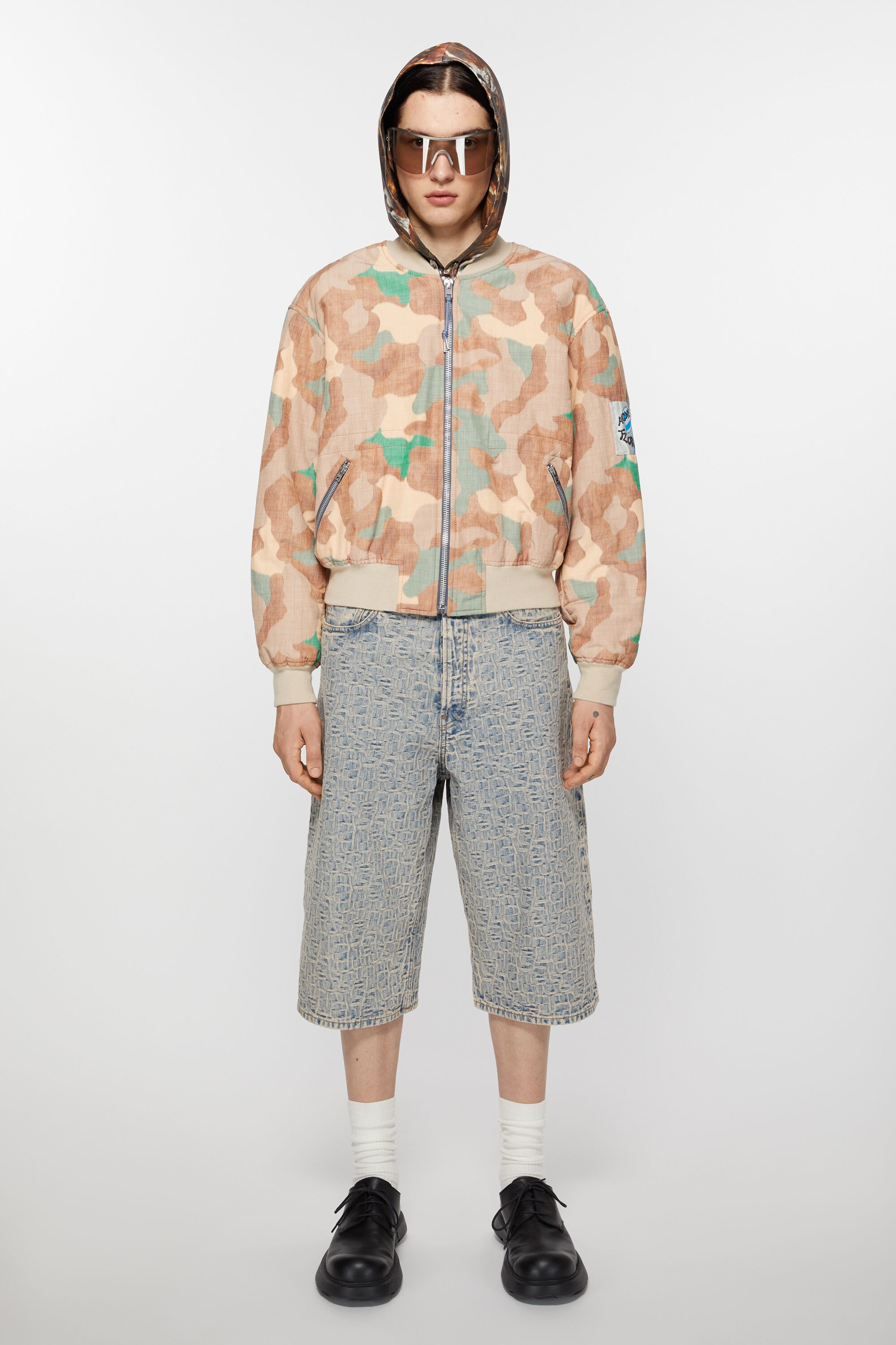 Bomber jacket - Orange/green - 2
