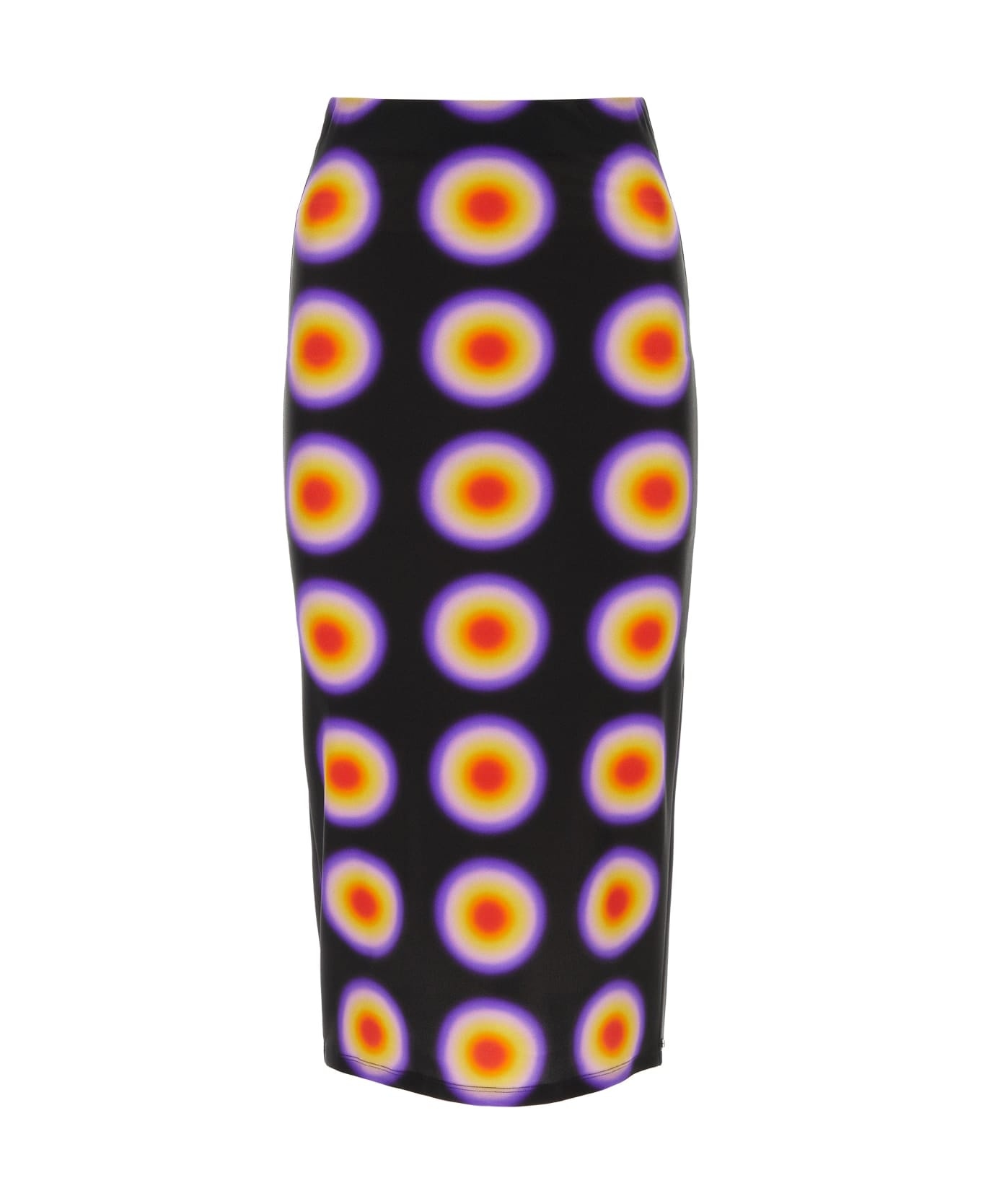 Printed Nylon Blend Gestro Skirt - 1