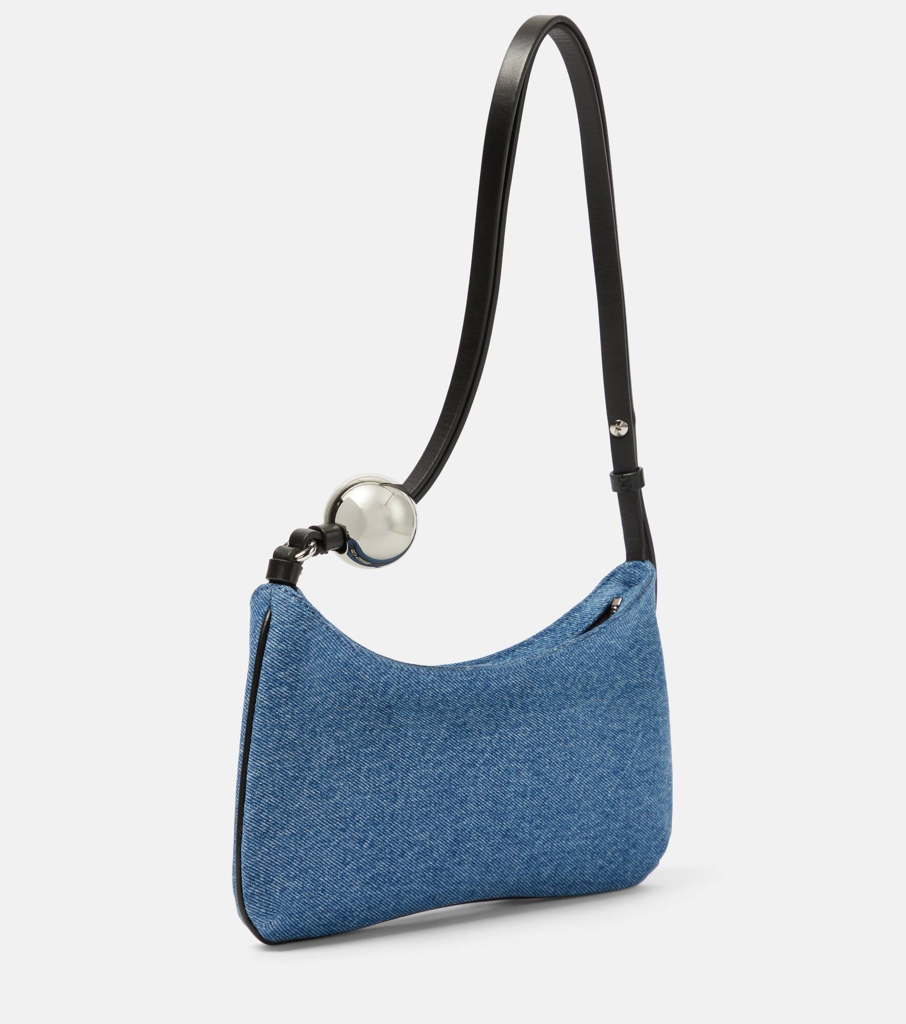 Le Bisou Perle Small denim shoulder bag - 4