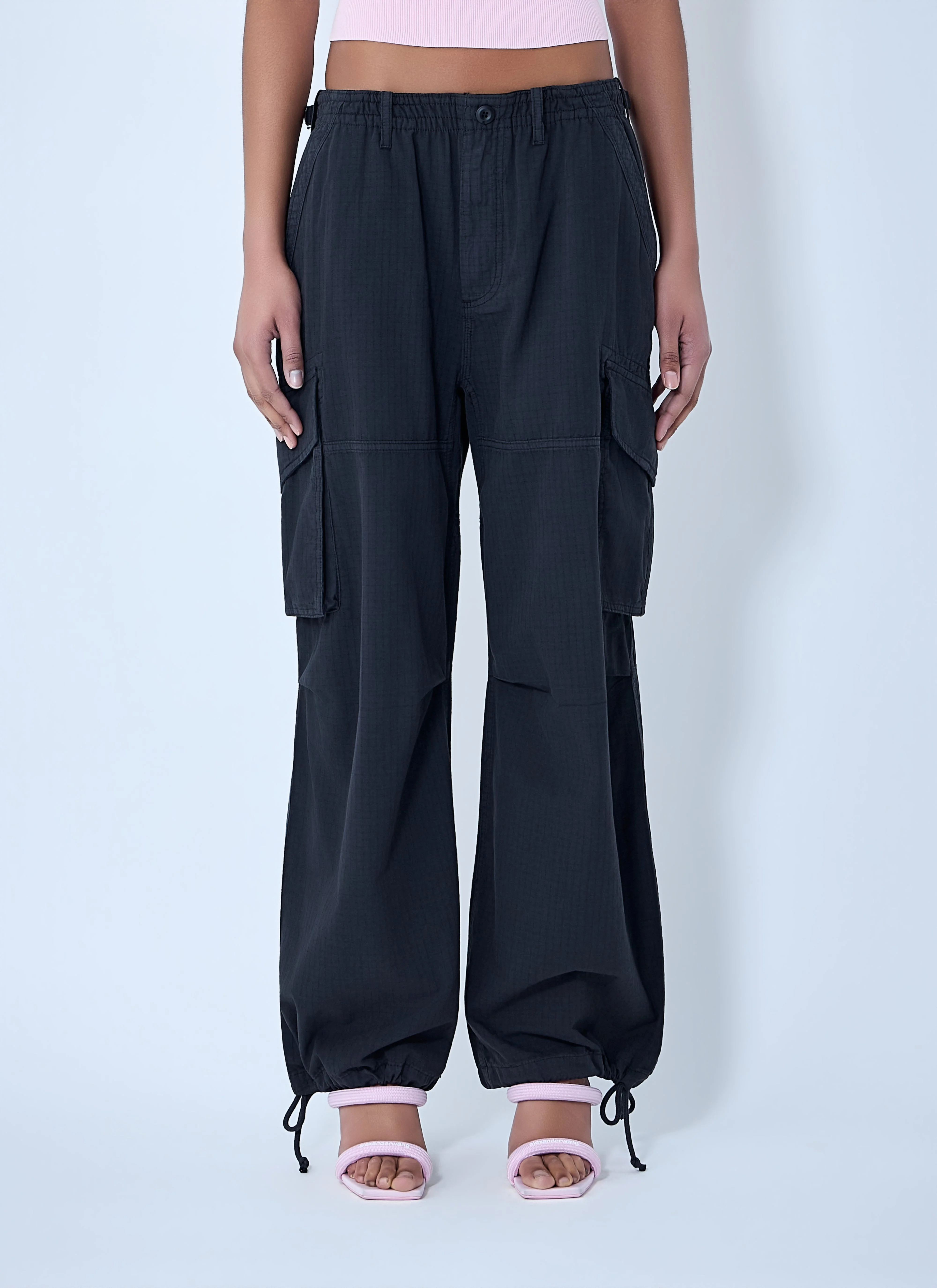 Alexander Wang Women Drawstring Cargo Trousers - 1