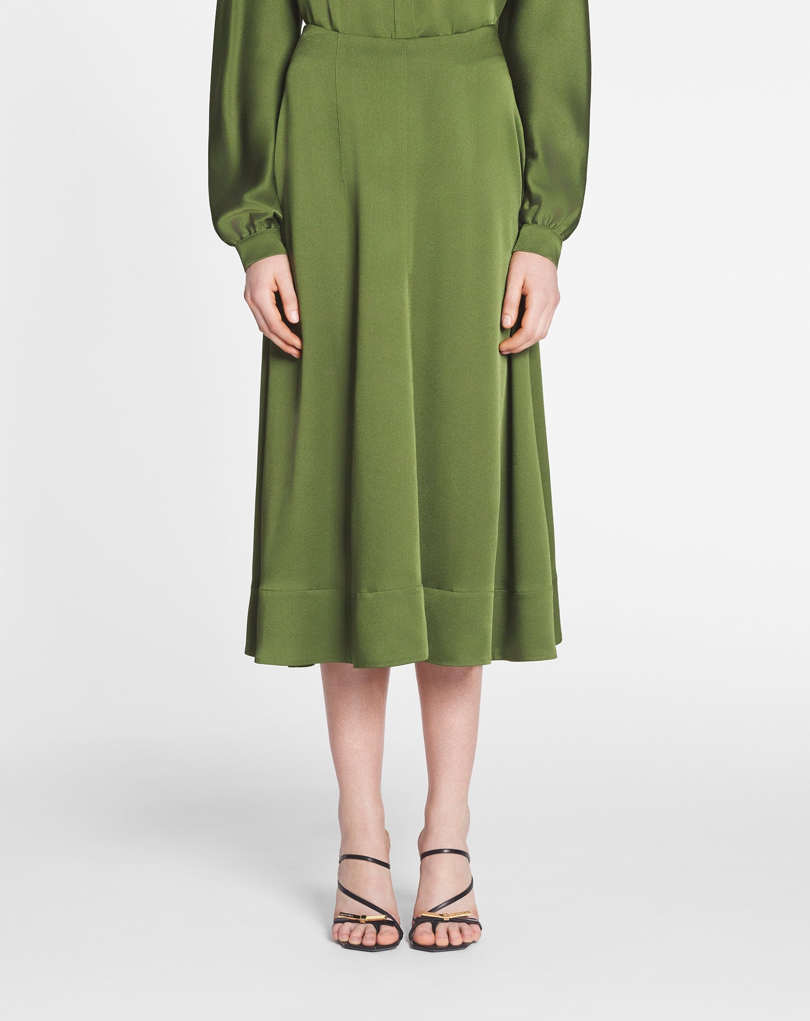 FLARED MIDI SKIRT - 3