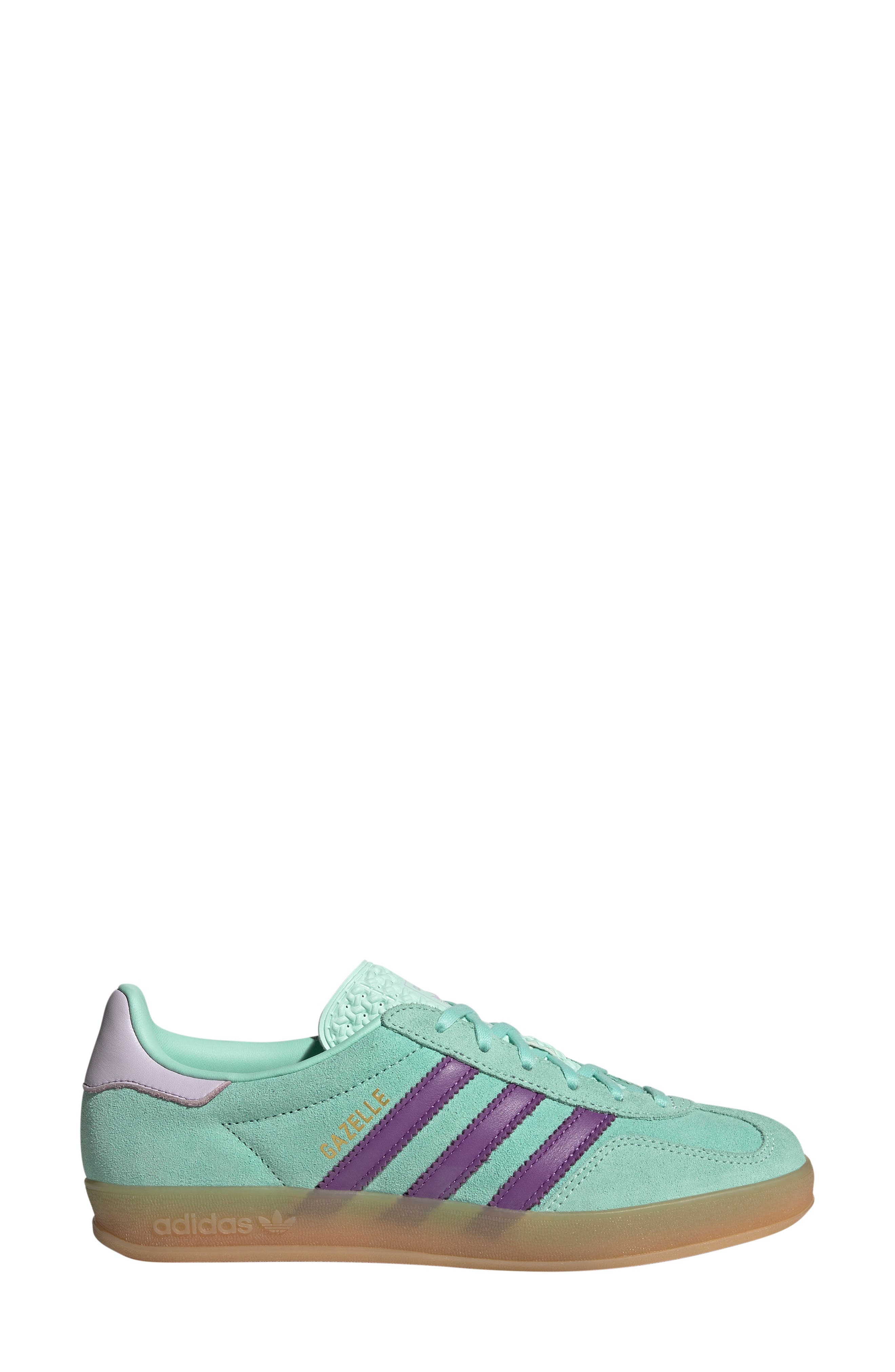 adidas Gazelle Indoor Sneaker in Mint/Purple/lavender at Nordstrom - 3