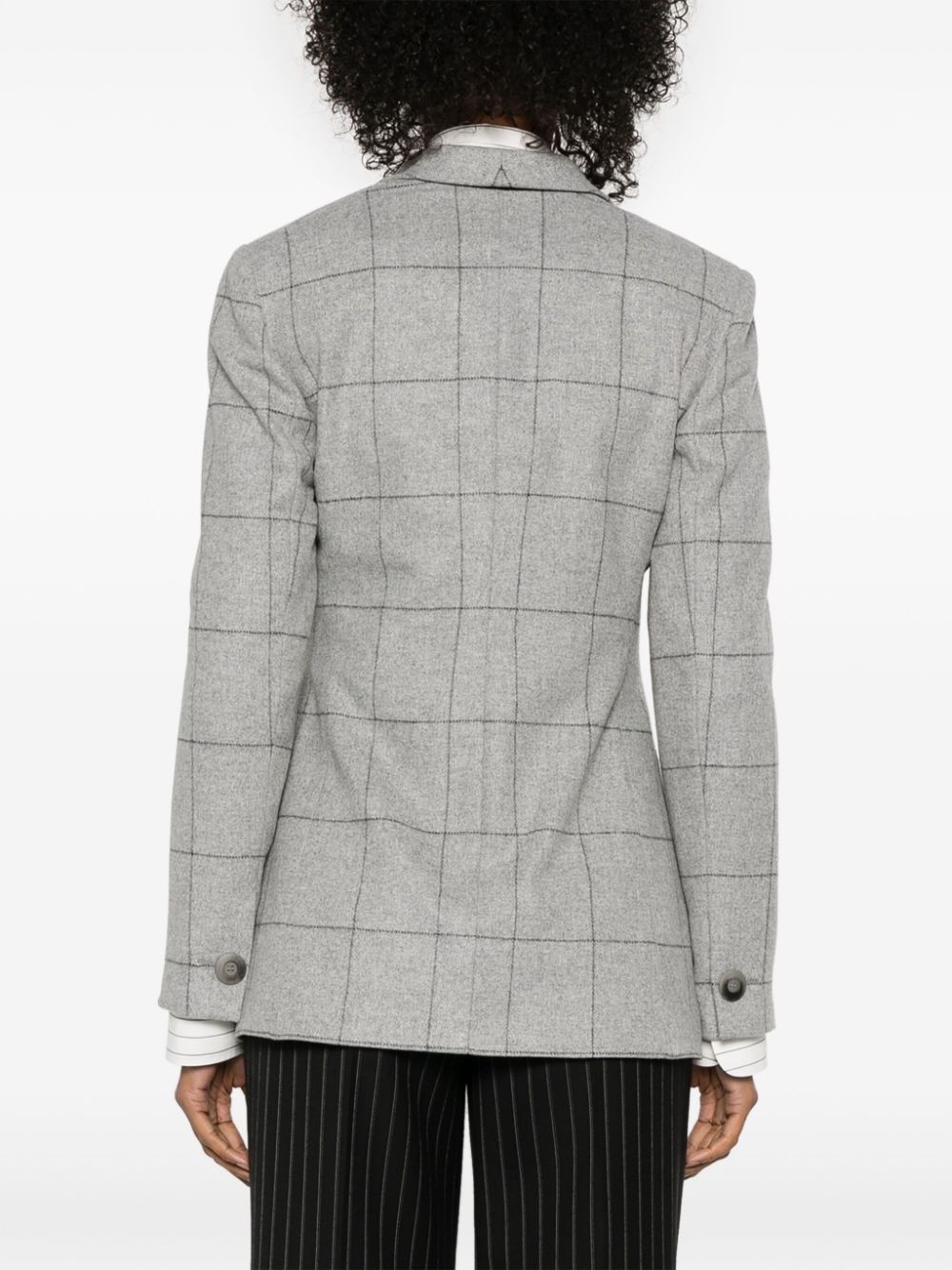 checked blazer - 4