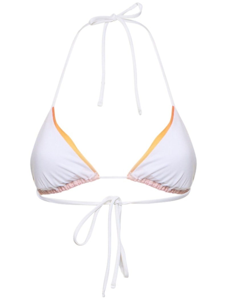 Faded triangle bikini top - 5