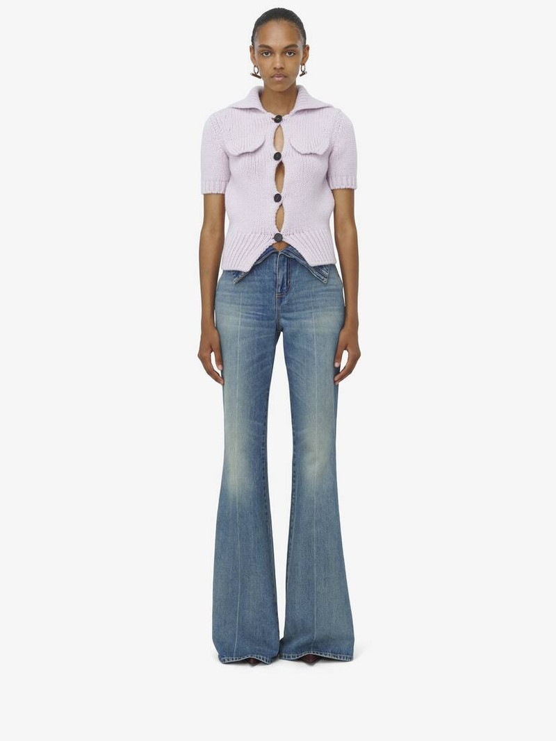 Alexander McQueen Fold Over Waist Jeans outlook