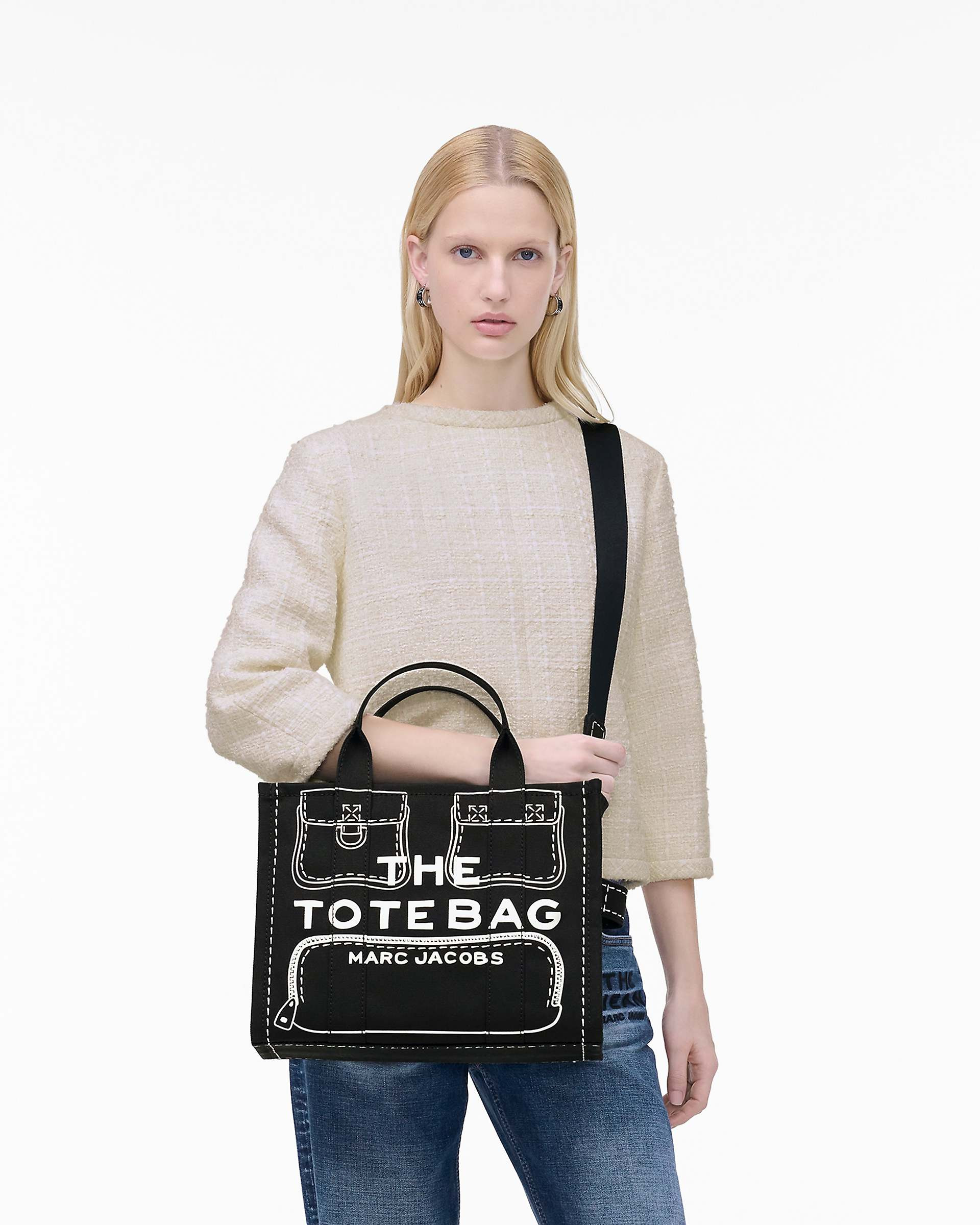 THE TROMPE L'OEIL CARGO CANVAS MEDIUM TOTE BAG - 2